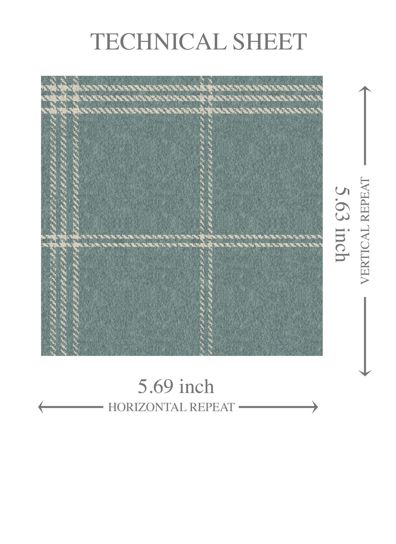 Geometric Plaid Checkered Kids Room Wallpaper (Teal Blue/ Gray)