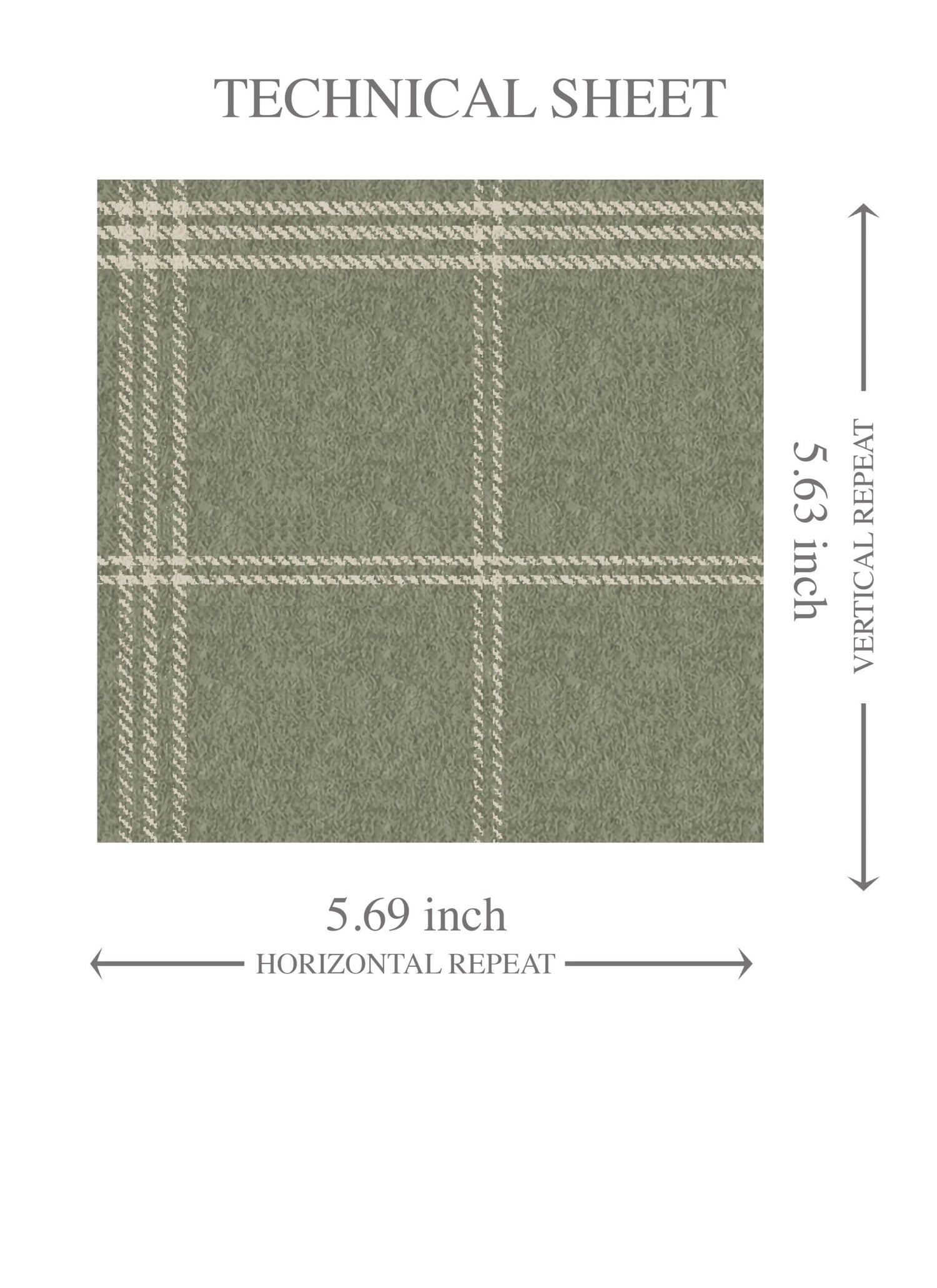 Geometric Plaid Checkered Kids Room Wallpaper (Olive Green)