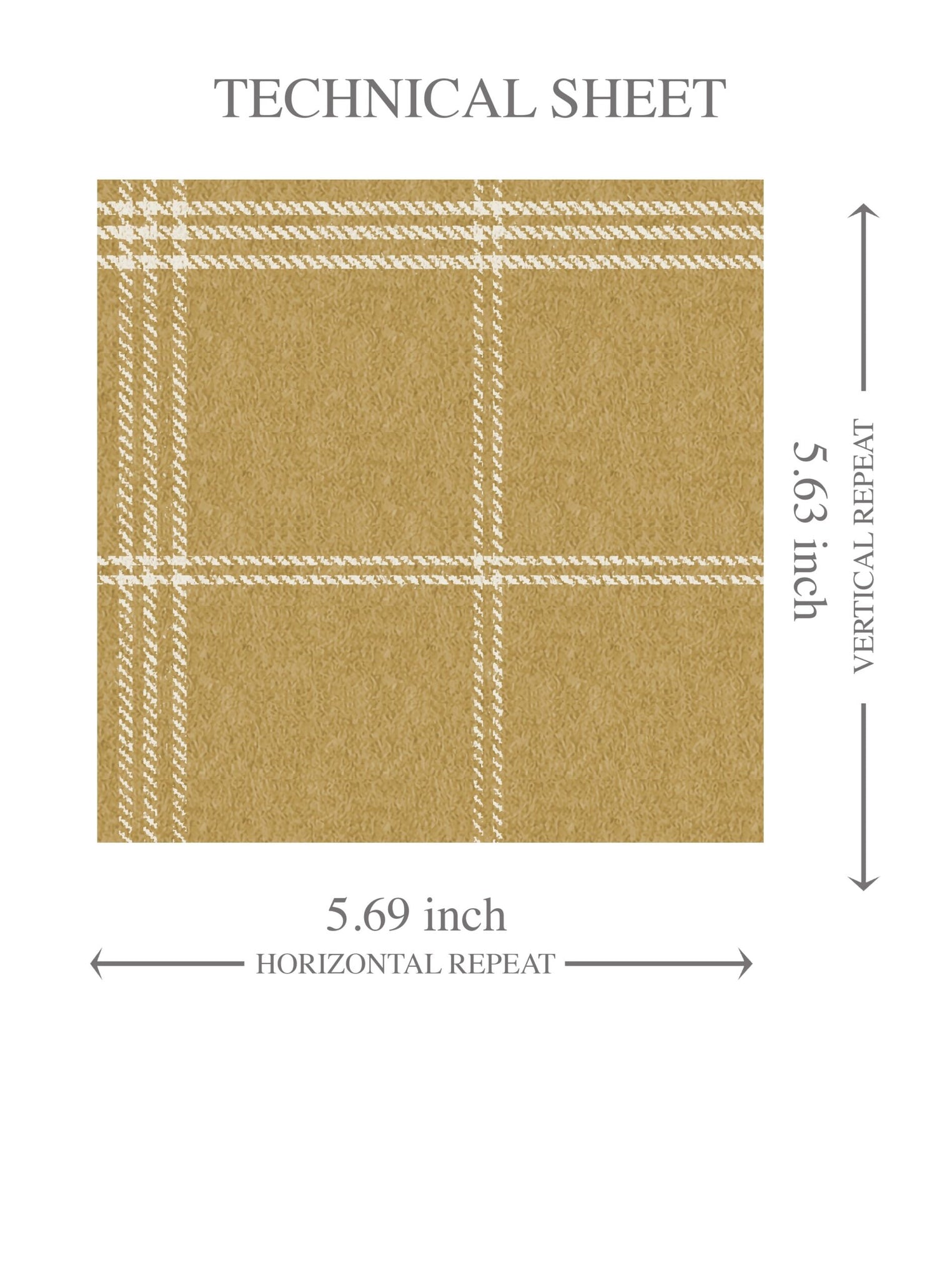 Geometric Plaid Checkered Kids Room Wallpaper (Mustard Yellow)