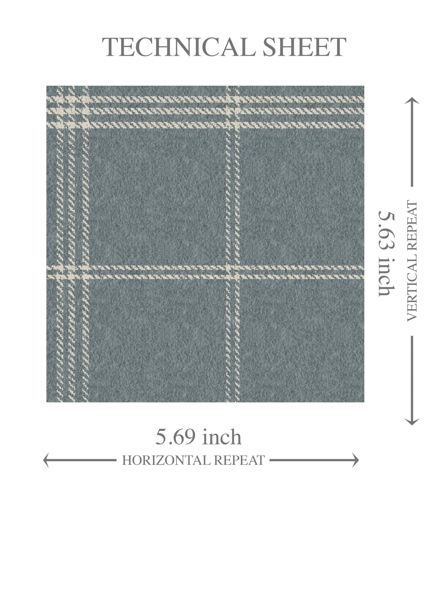 Neutral Geometric Plaid Checkered Kids Room Wallpaper (Slate Blue)