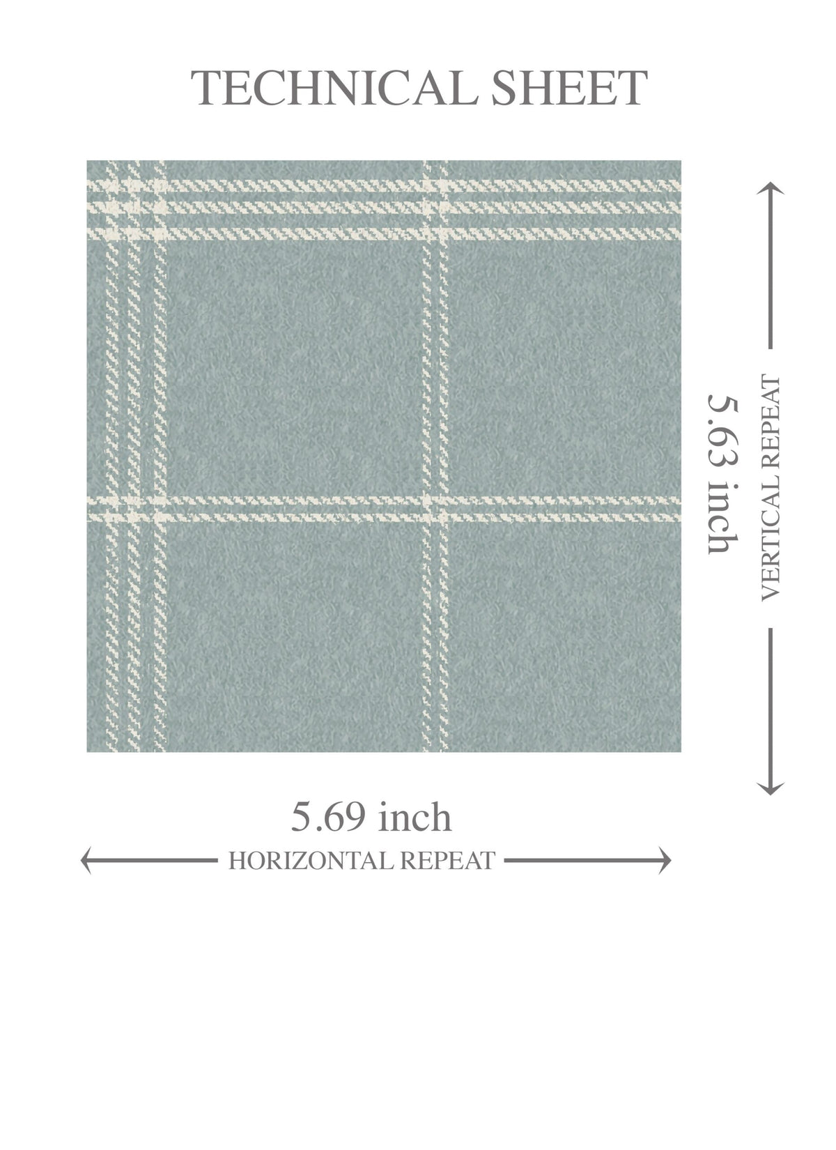 Geometric Plaid Checkered Kids Room Wallpaper (Duck Egg Blue)