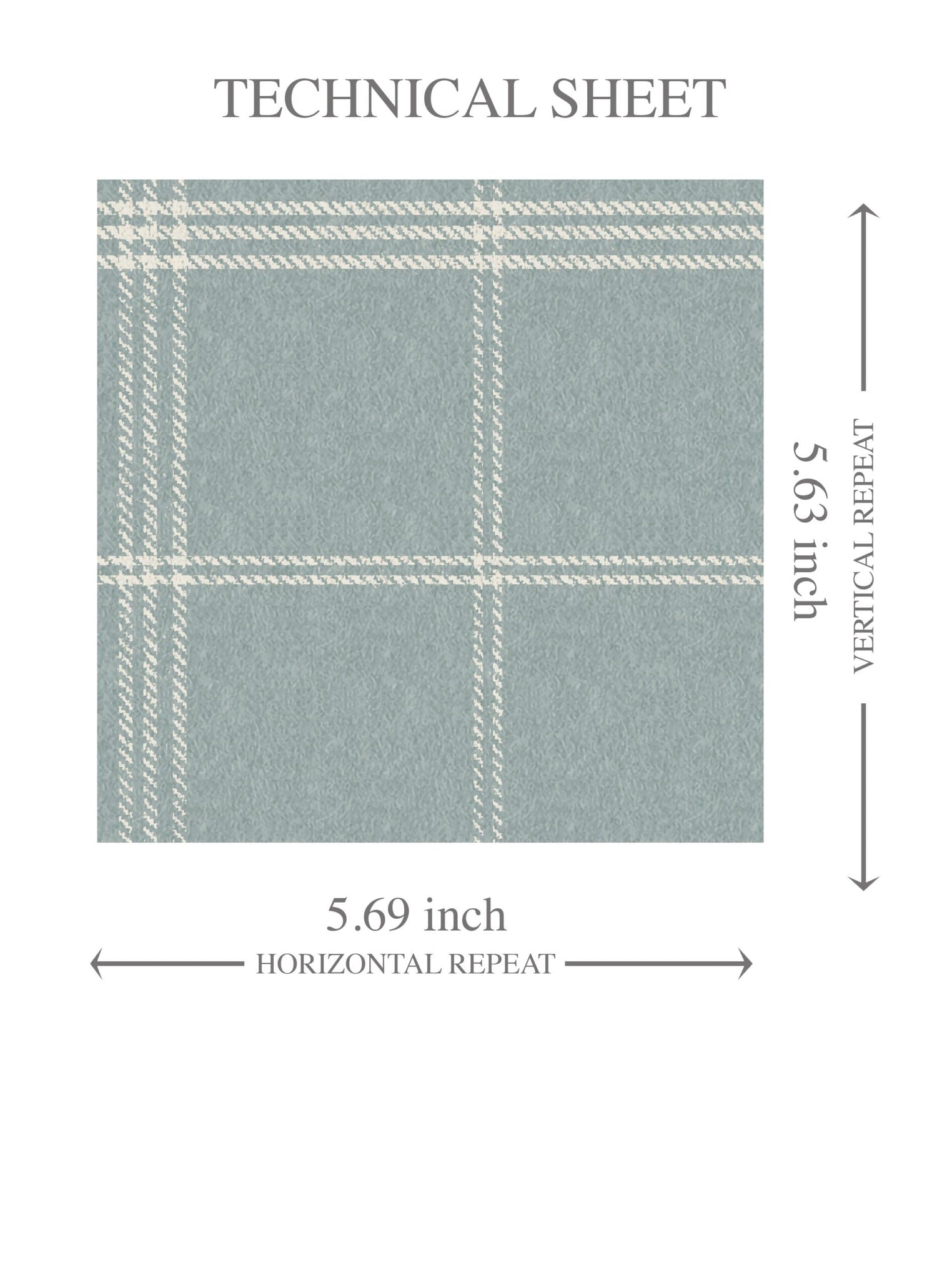 Geometric Plaid Checkered Kids Room Wallpaper (Duck Egg Blue)