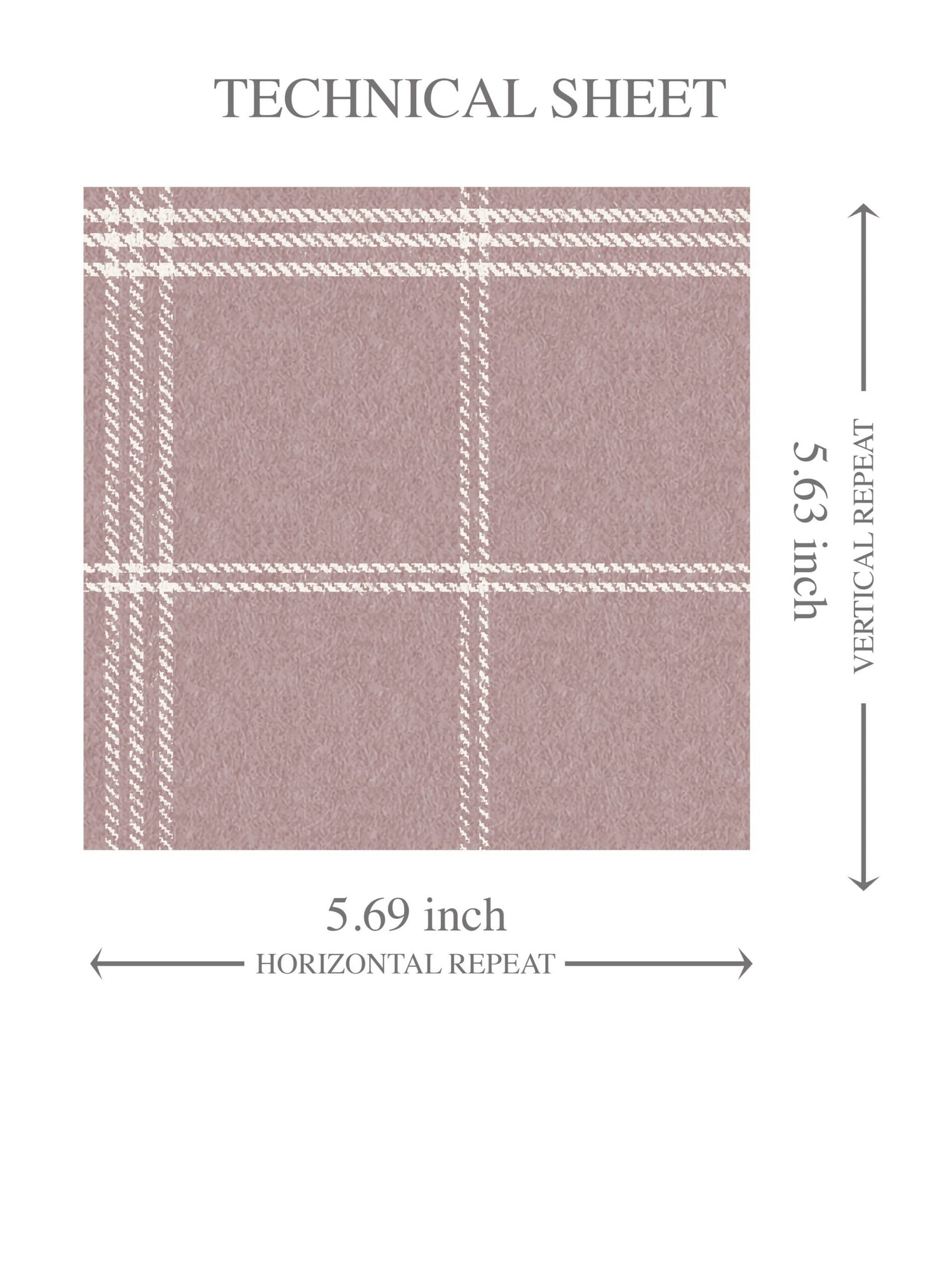 Geometric Plaid Checkered Kids Room Wallpaper (Mauve/ Muted Pink)