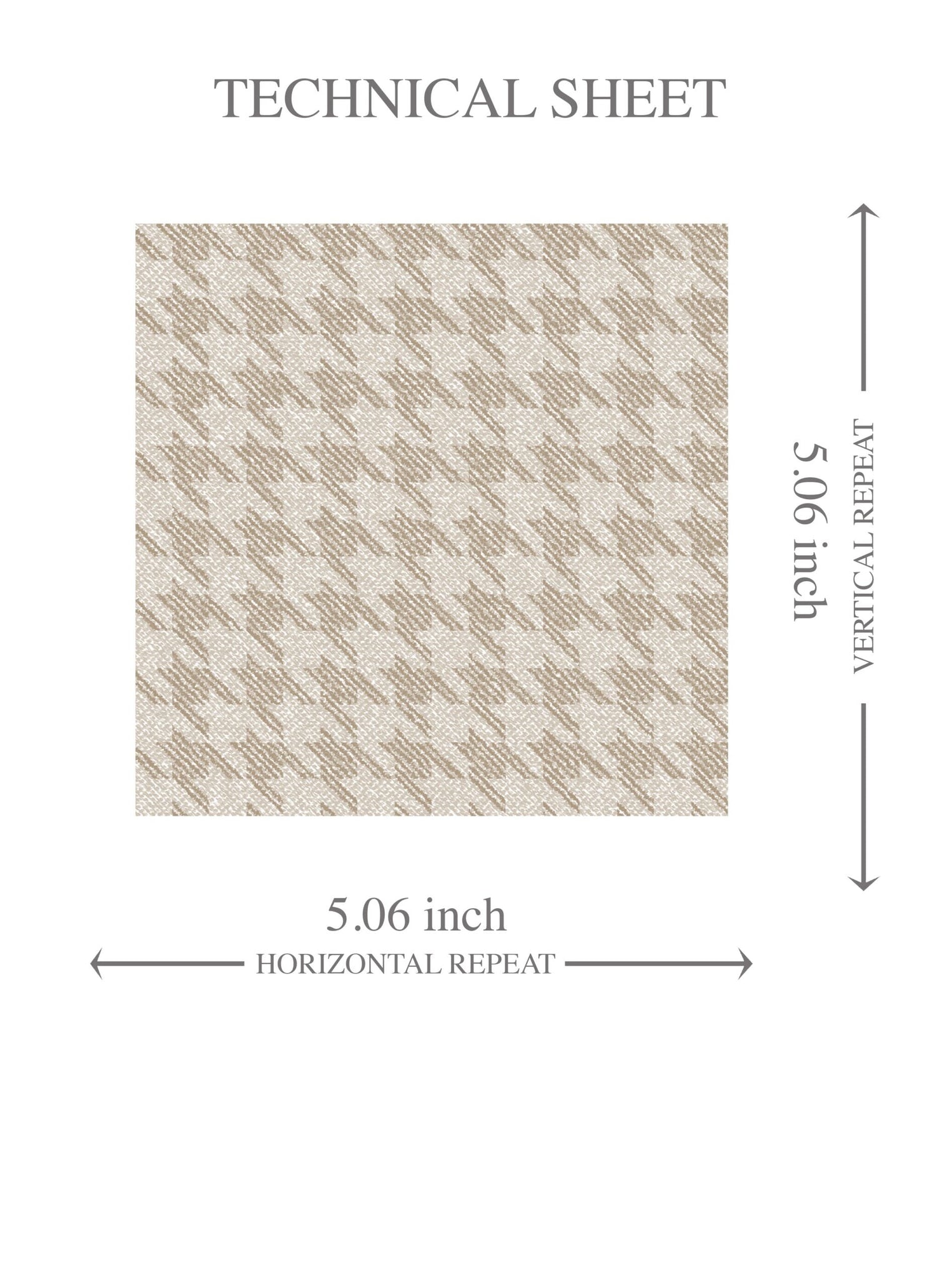 Neutral Plain/ Textured Houndstooth Kids Room Wallpaper (Beige/ Taupe)