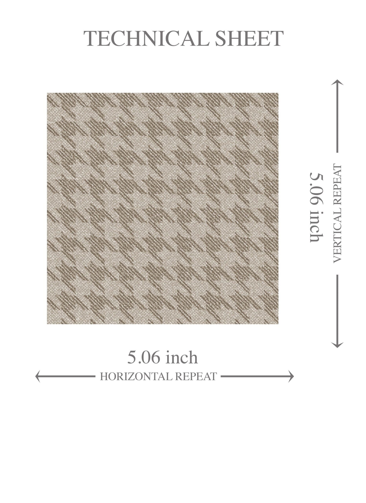 Neutral Plain/ Textured Houndstooth Kids Room Wallpaper (Beige/ Warm Gray/ Taupe)