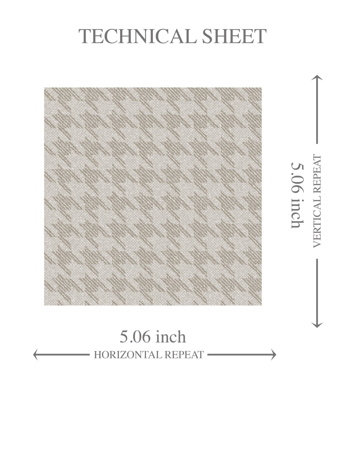 Neutral Plain/ Textured Houndstooth Kids Room Wallpaper (Pale Gray/ Greige)