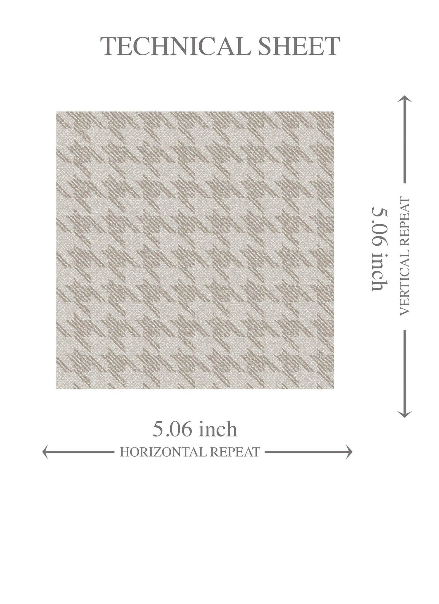 Neutral Plain/ Textured Houndstooth Kids Room Wallpaper (Pale Gray/ Greige)