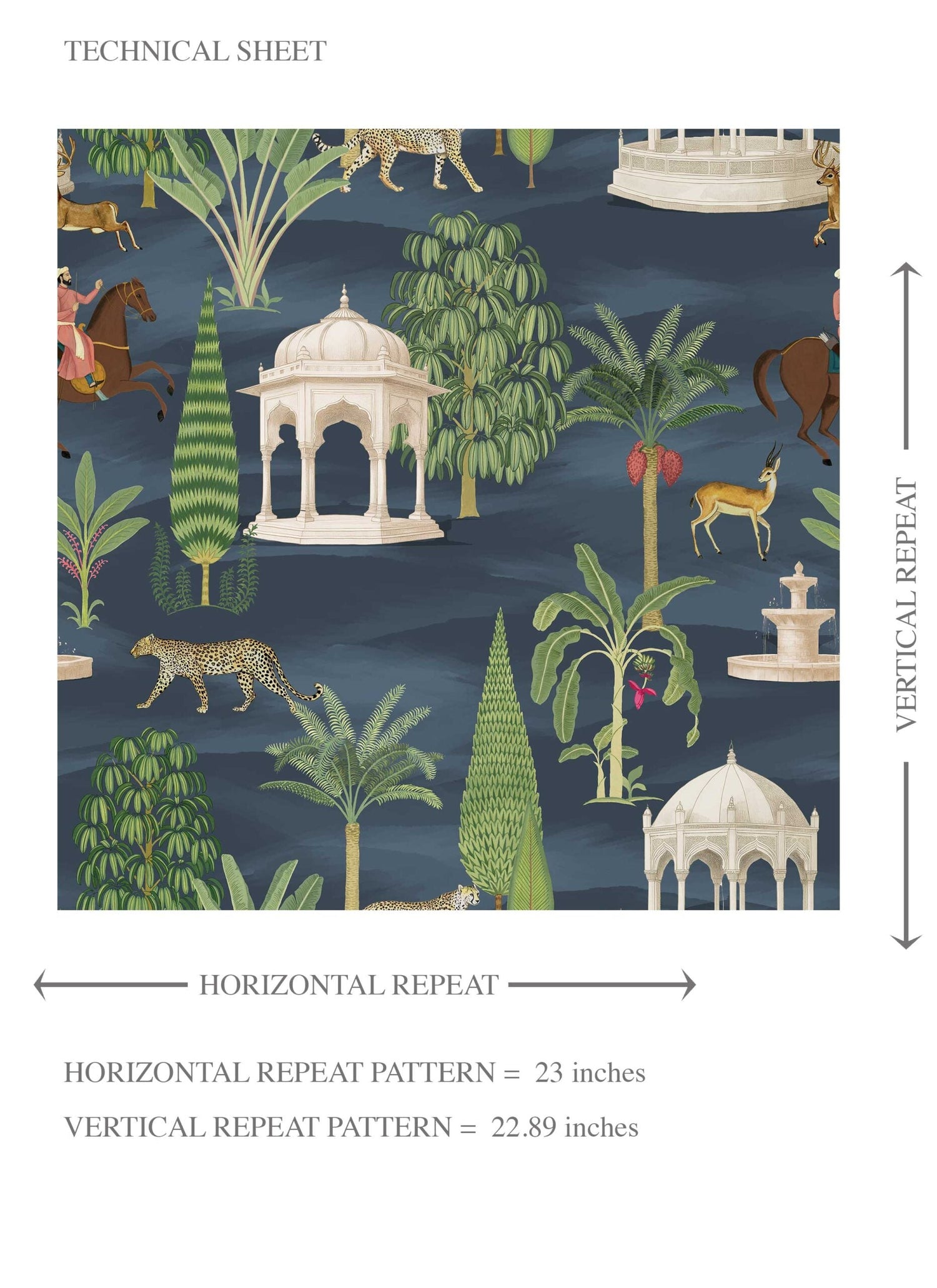 Vintage Heritage/ Ethnic Chinoiserie Kids Room Wallpaper (Navy Blue/ Green/ White/ Brown/ Red)
