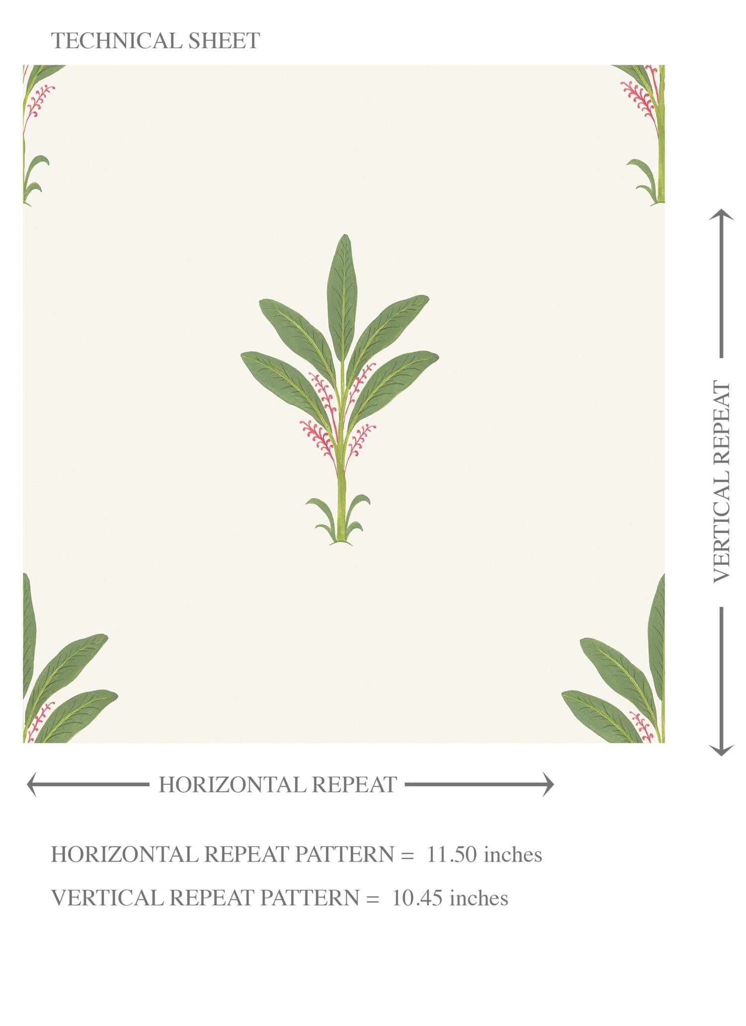 Vintage-Inspired Floral Block Print Kids Room Wallpaper (White/ Green/ Pink)