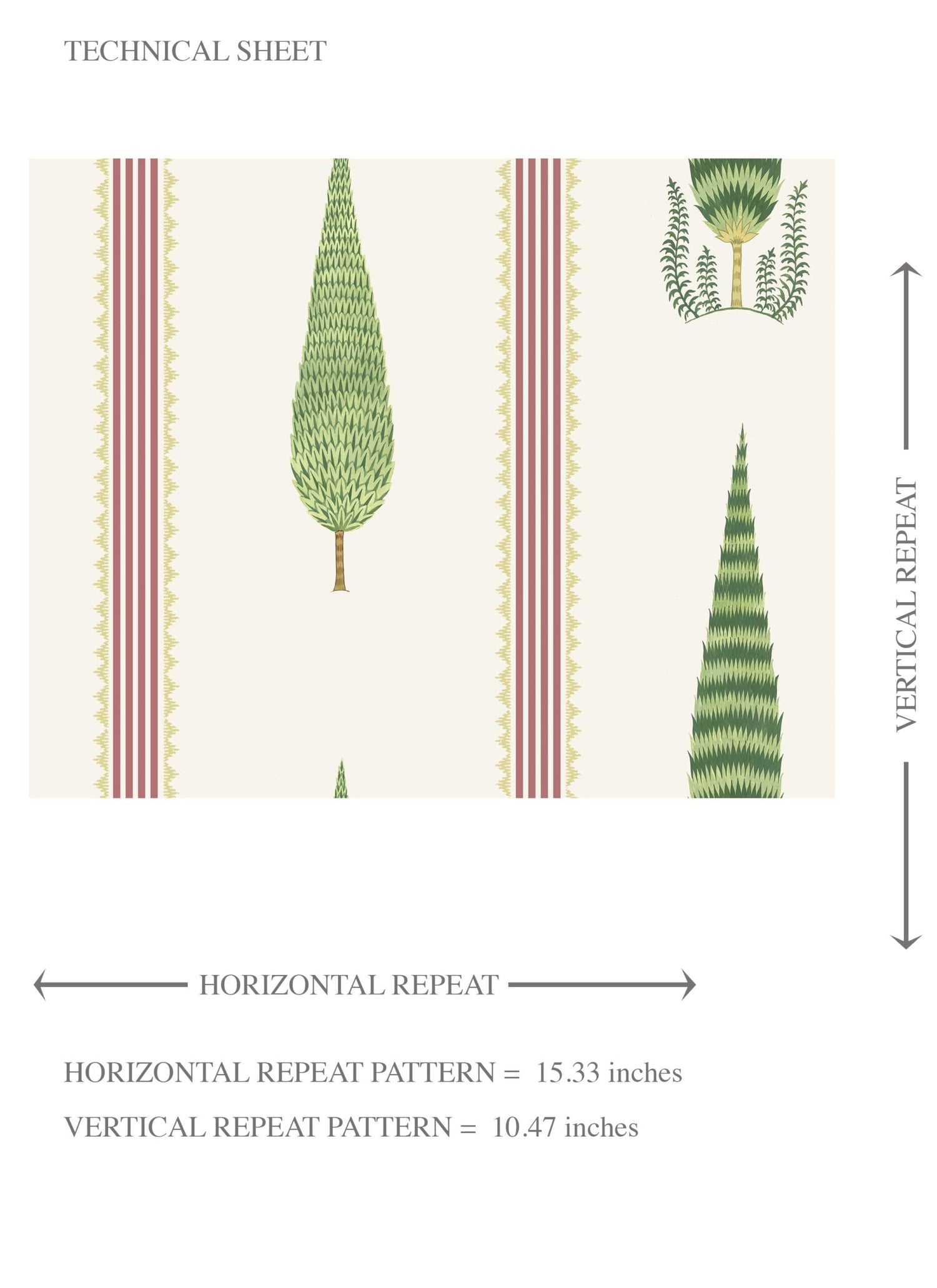 Modern Floral/ Botanical Leaf Print Kids Room Wallpaper (Red/ Green/ White)