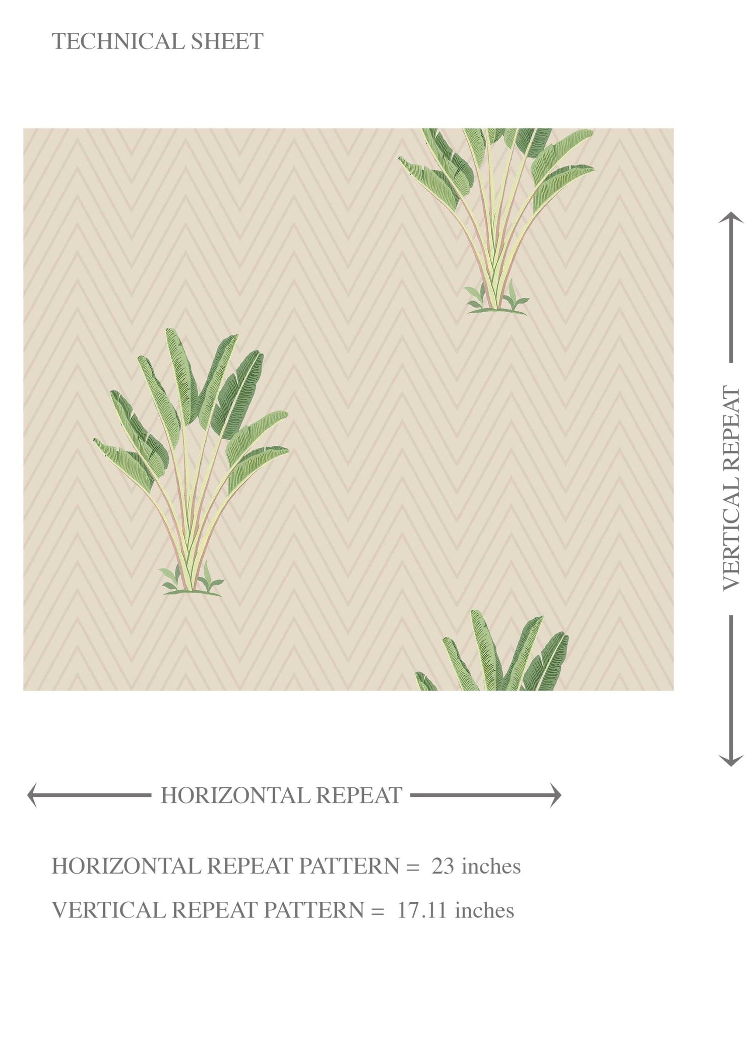Botanical/ Floral Block Print Kids Room Wallpaper (Beige/ Greige/ Green)