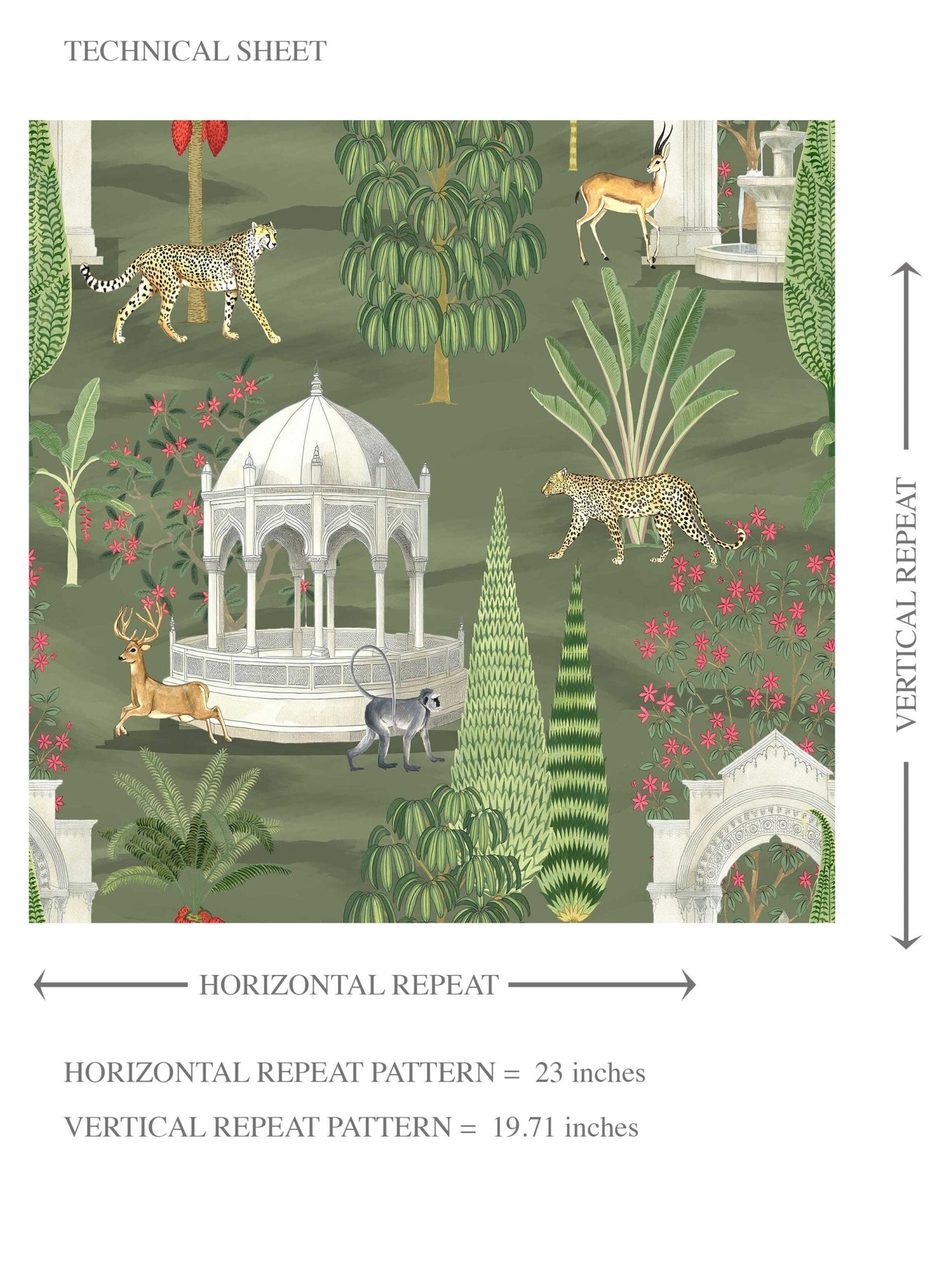 Vintage Heritage/ Ethnic Chinoiserie Kids Room Wallpaper (Green/ White/ Pink/ Beige/ Tan)