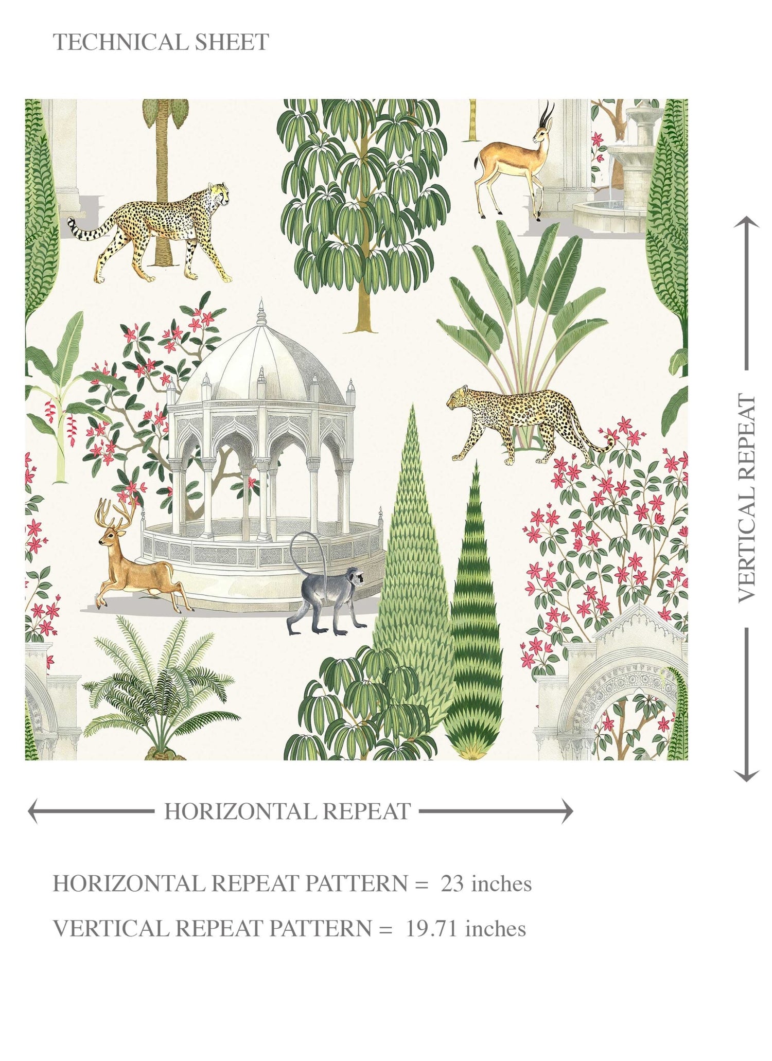 Vintage Heritage/ Ethnic Chinoiserie Kids Room Wallpaper (White/ Green/ Pink/ Tan)