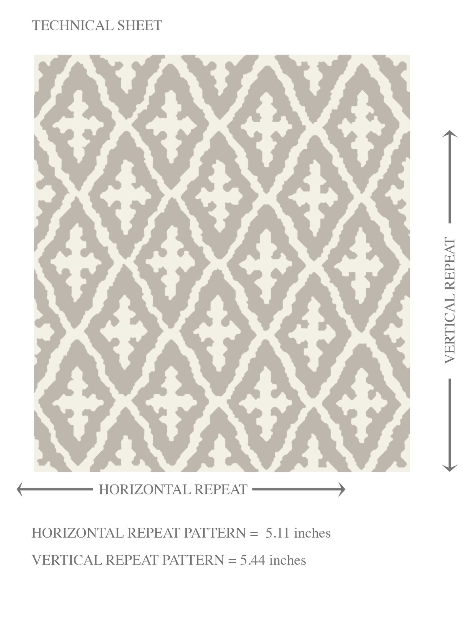 Neutral Geometric Diamond Lattice Kids Room Wallpaper (Gray/ Taupe/ White)