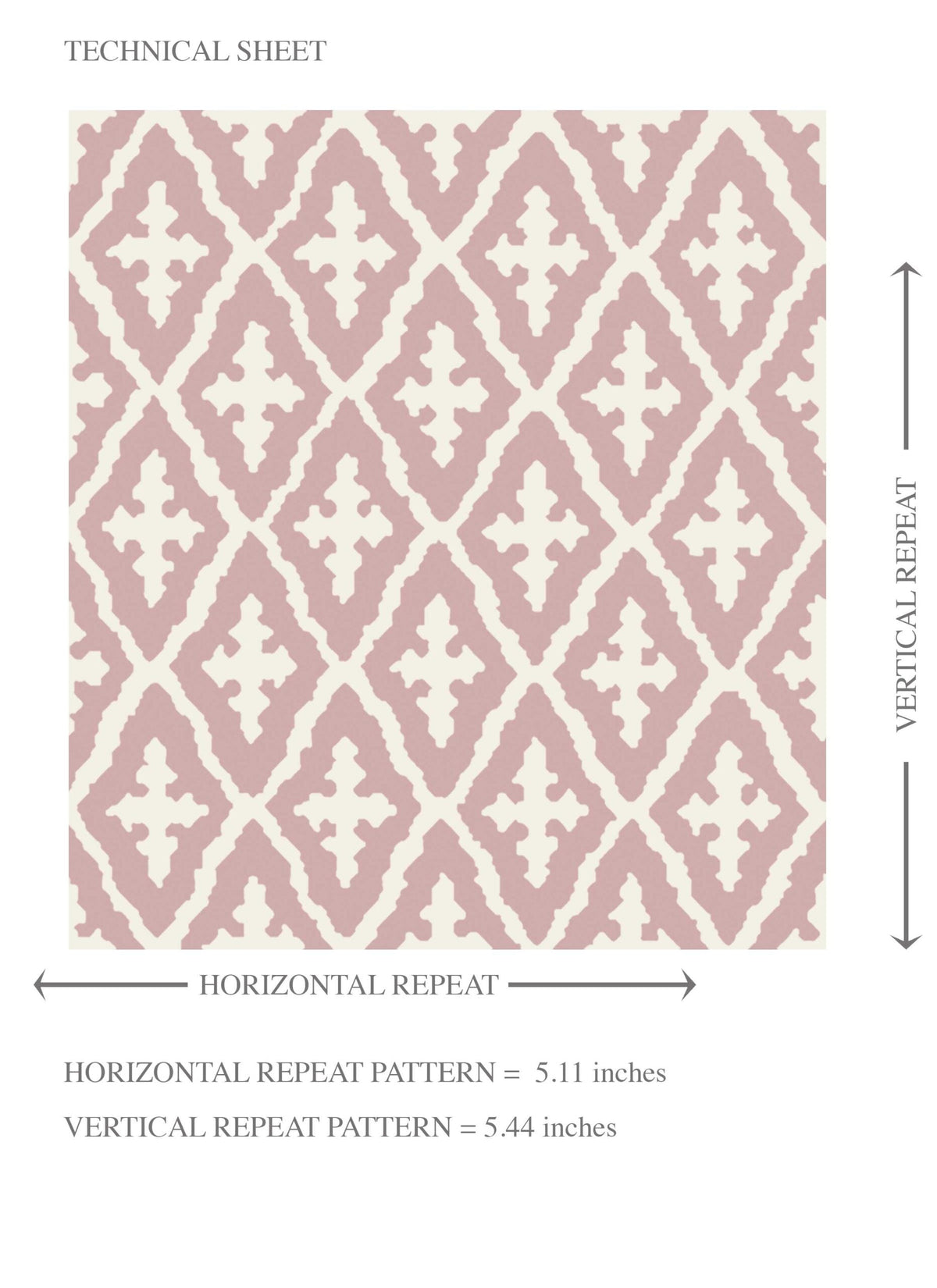 Geometric Diamond Lattice Kids Room Wallpaper (Pink/ White)