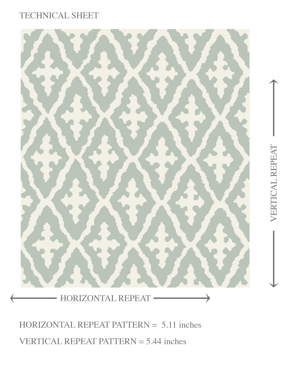 Geometric Diamond Lattice Kids Room Wallpaper (Green/ White)