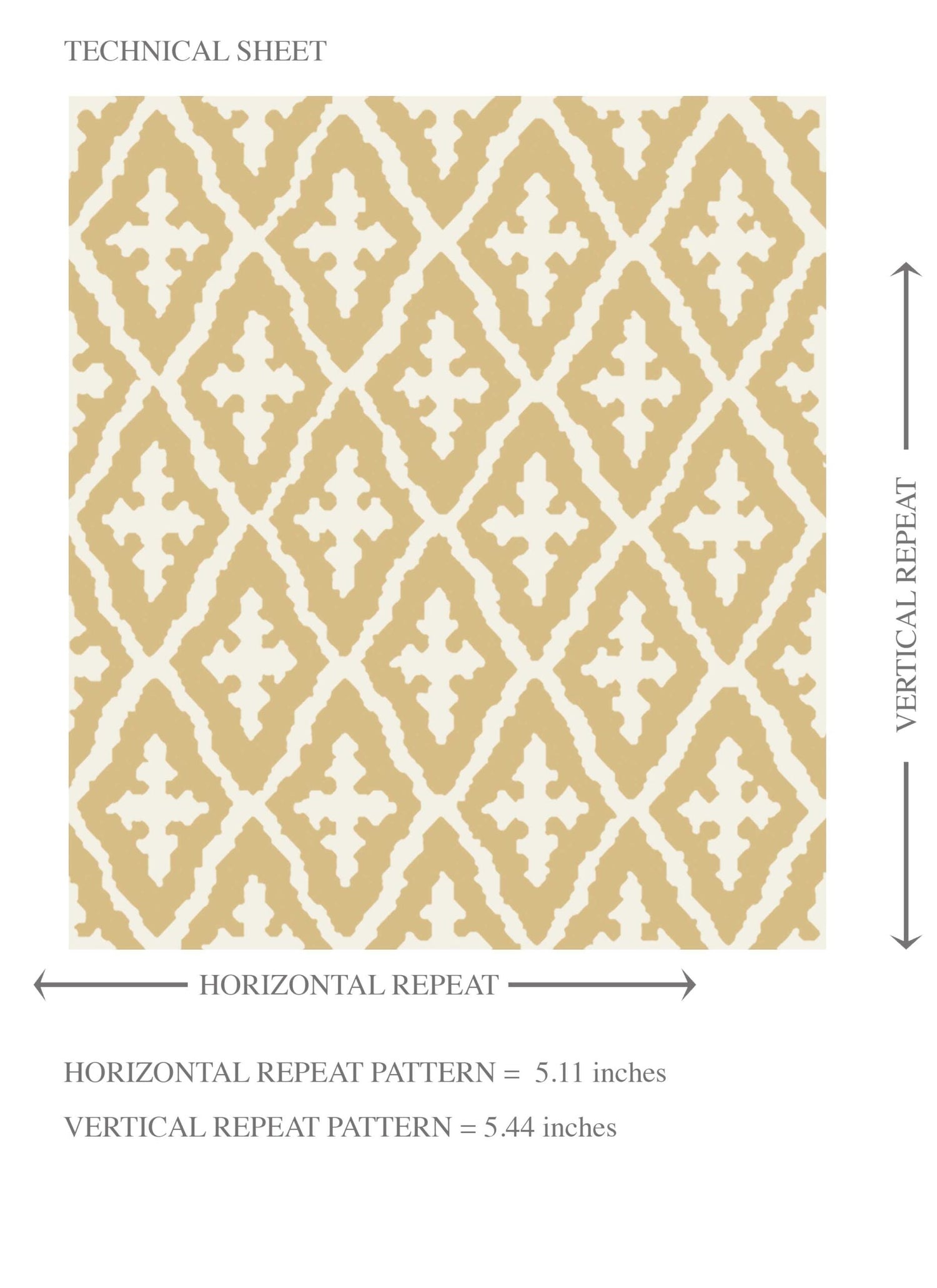 Geometric Diamond Lattice Kids Room Wallpaper (Yellow/ White)