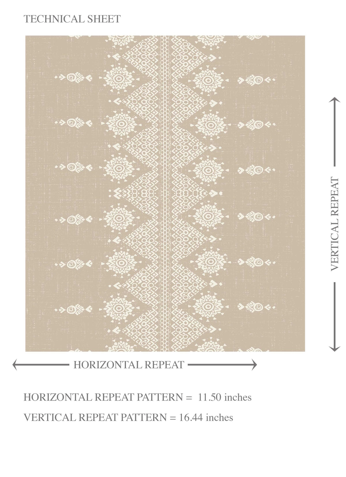 Neutral Floral Striped Kids Room Wallpaper (Beige/ Off-White)