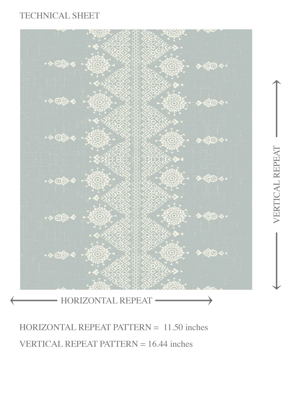 Floral Striped Kids Room Wallpaper (Duck Egg Blue/ Off-White)