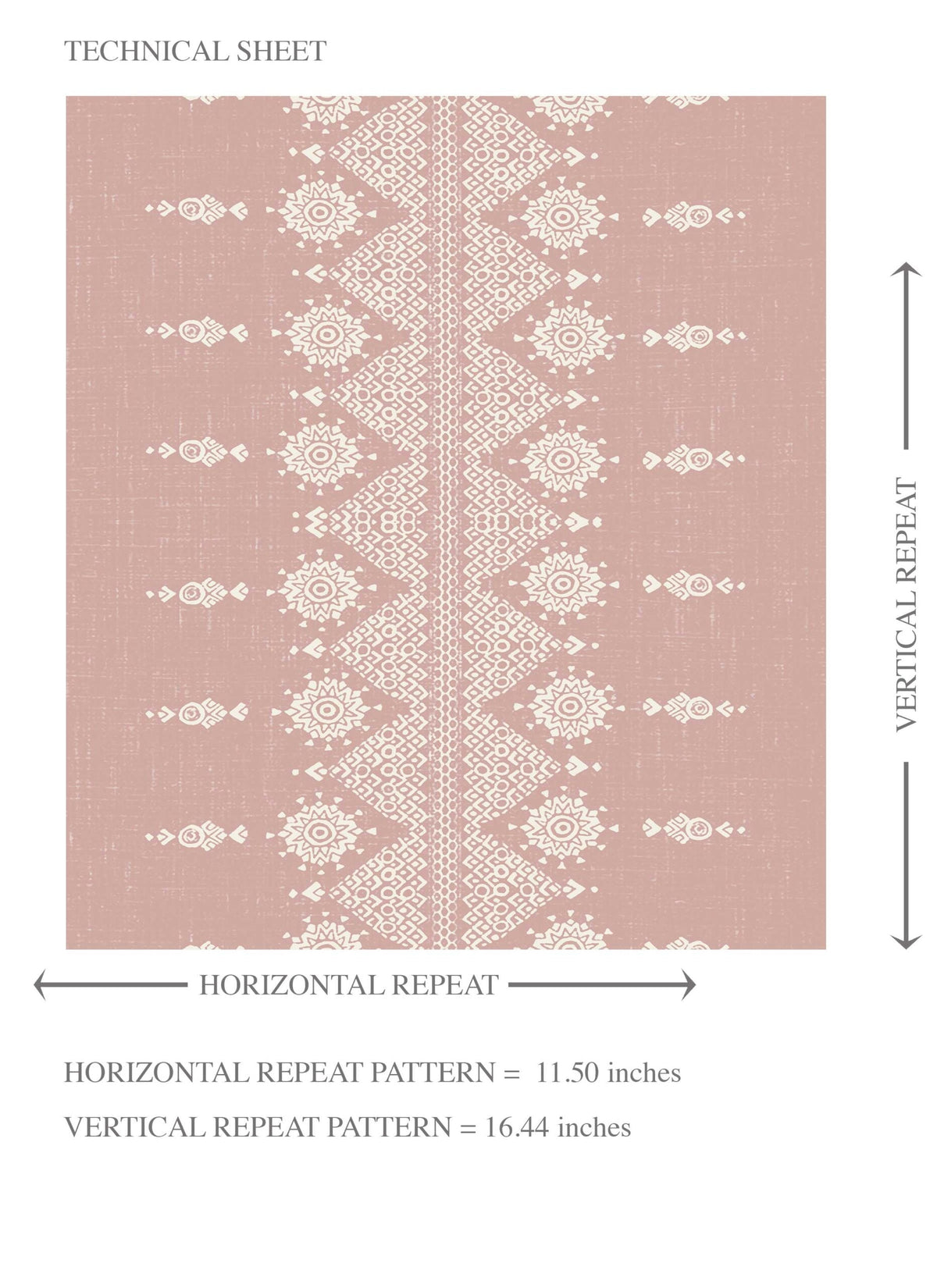 Floral Striped Kids Room Wallpaper (Pink/ Off-White)