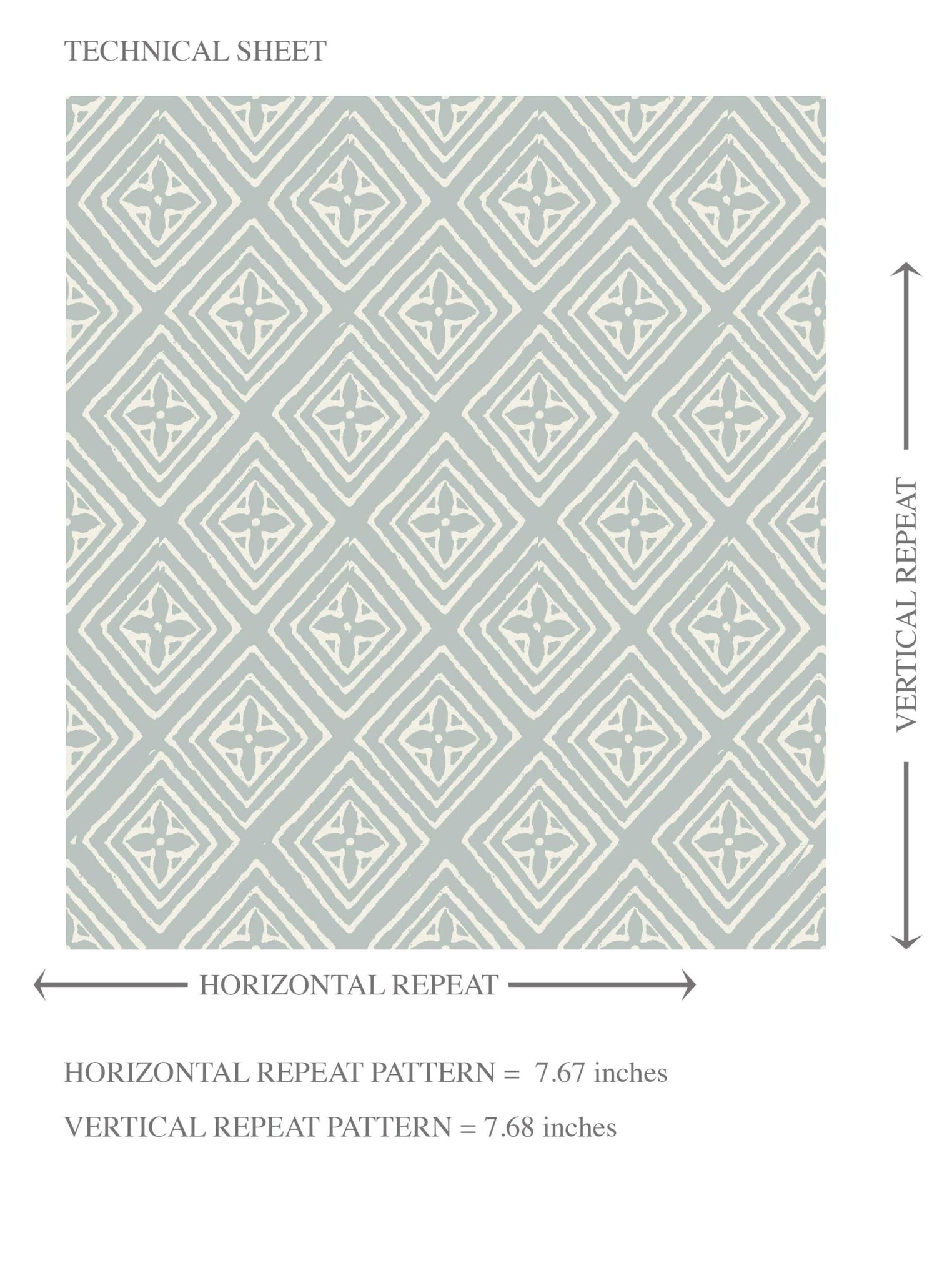 Small Diamond Lattice/ Textured Check Kids Room Wallpaper (Blue/ White)