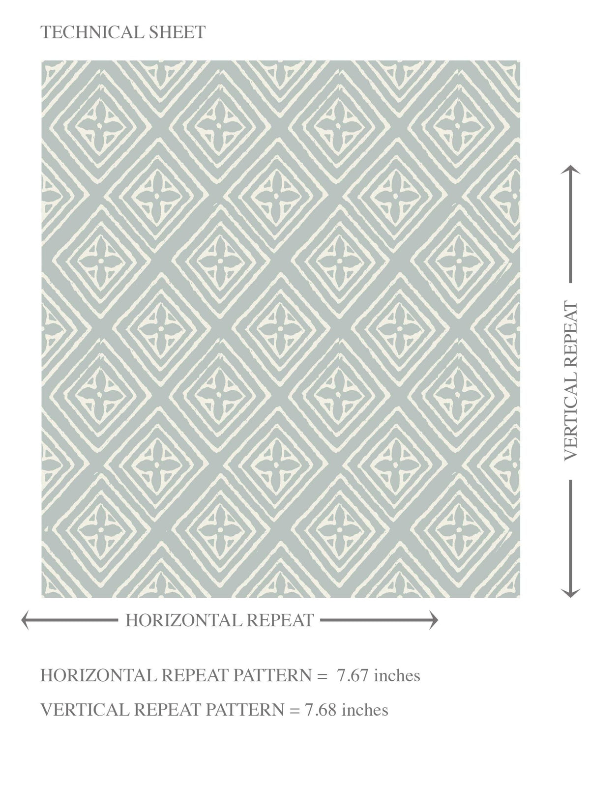 Small Diamond Lattice/ Textured Check Kids Room Wallpaper (Blue/ White)