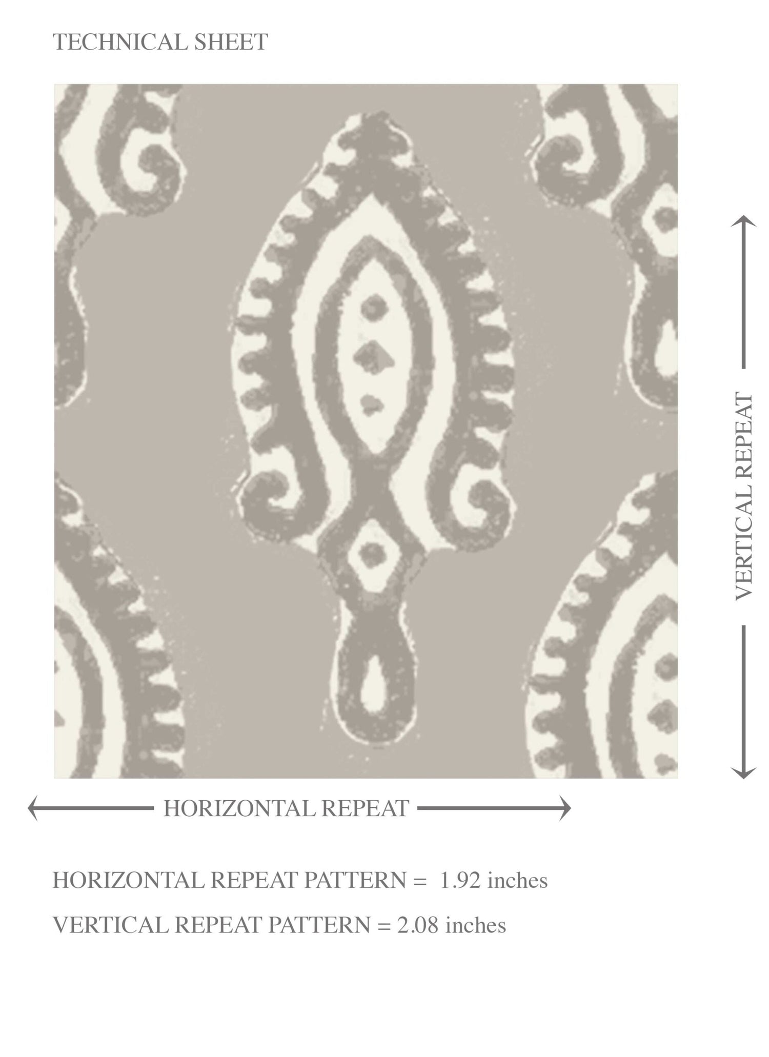 Neutral Textured Teardrop/ Paisley Block Print Kids Room Wallpaper (Gray/ Greige/ White)