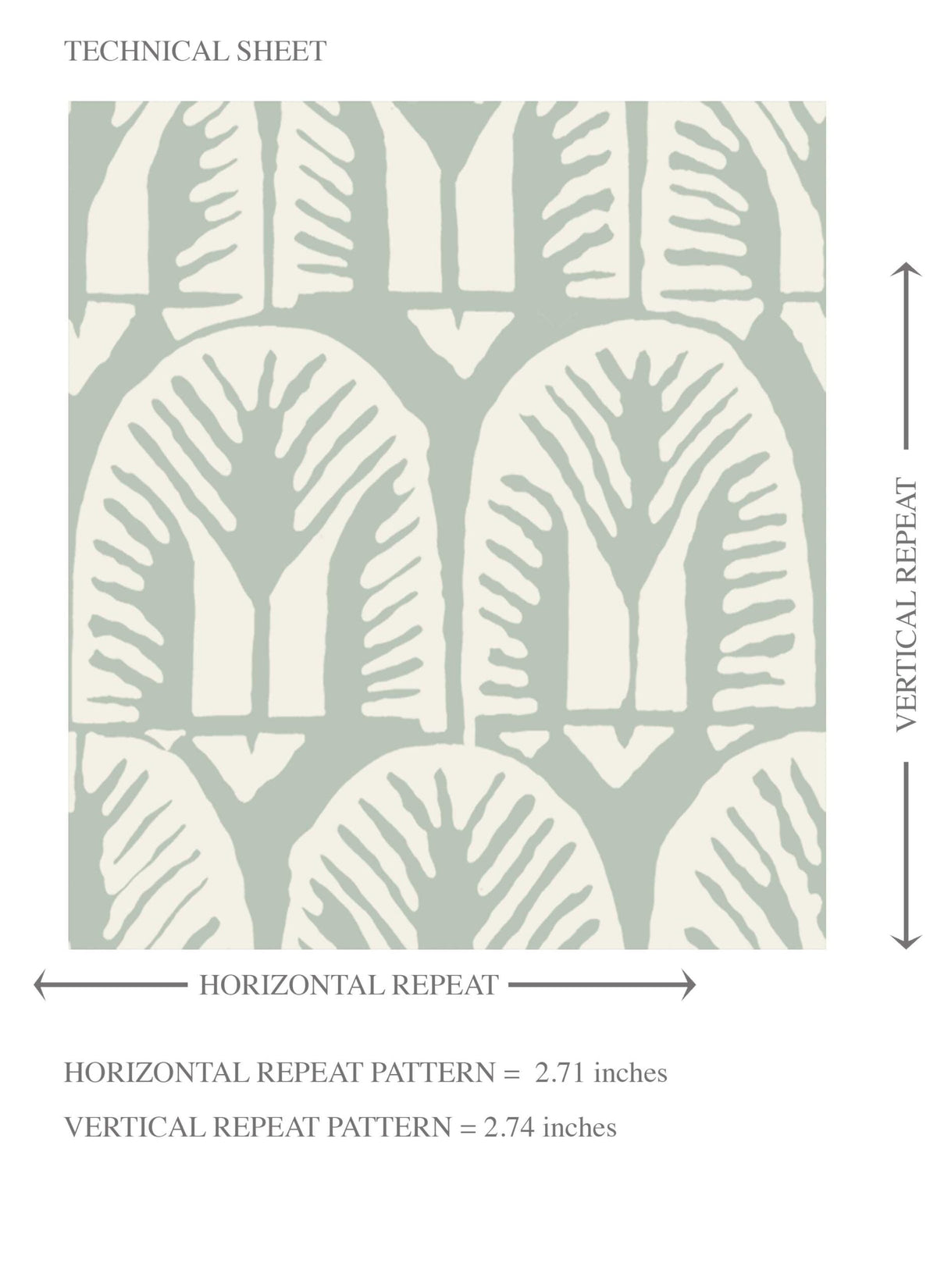Neutral Geometric Scallops Floral Kids Room Wallpaper (Green/ White)