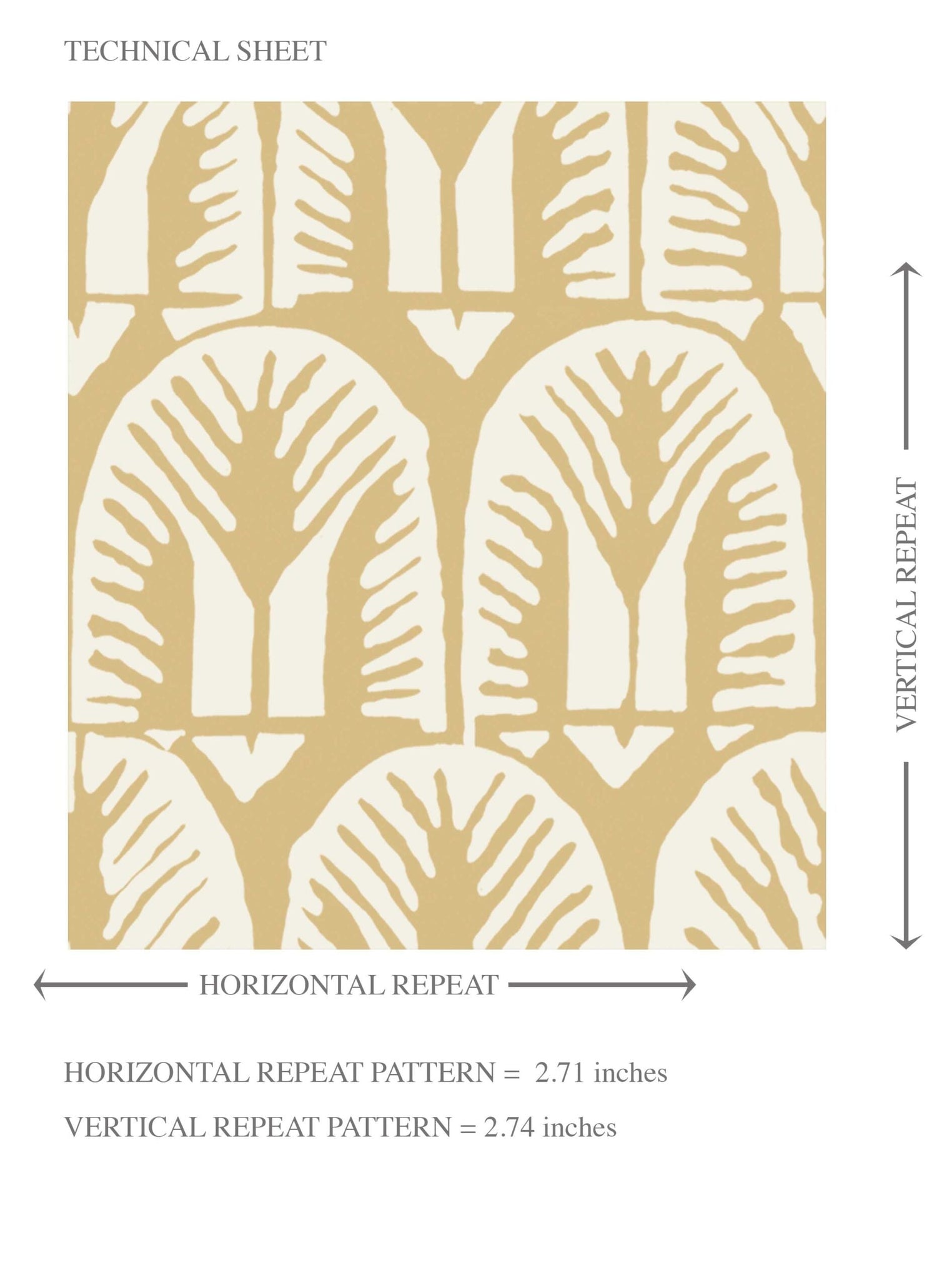 Geometric Scallops Floral Kids Room Wallpaper (Yellow/ White)