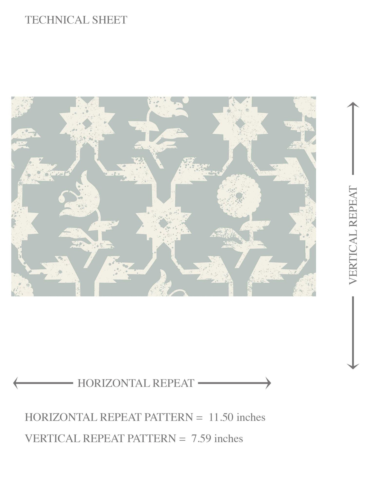 Modern Floral Botanical Kids Room Wallpaper (Duck Egg Blue/ White)