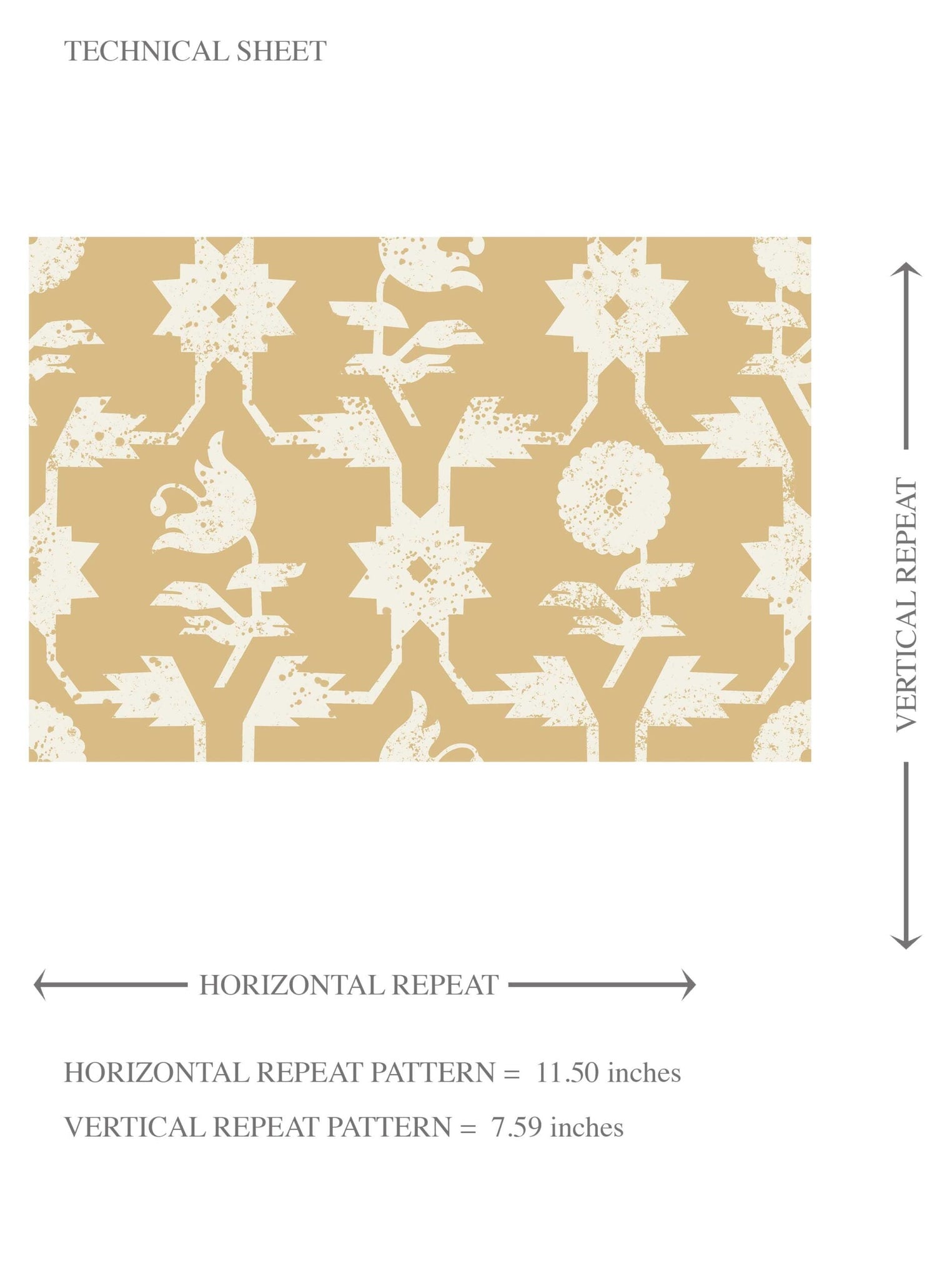 Modern Floral Botanical Kids Room Wallpaper (Yellow/ White)