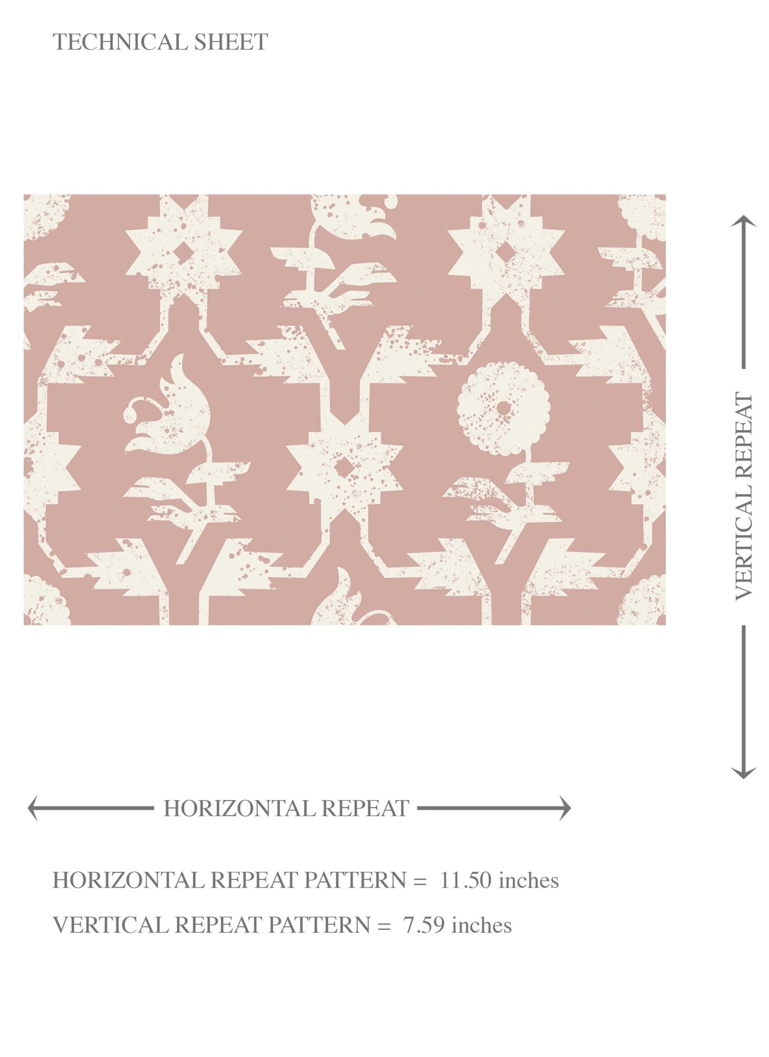Modern Floral Botanical Kids Room Wallpaper (Pink/ White)