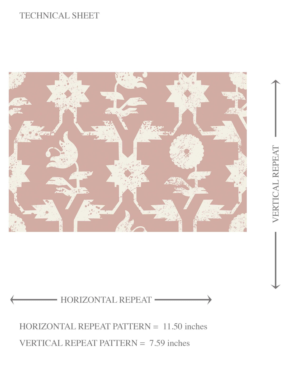 Modern Floral Botanical Kids Room Wallpaper (Pink/ White)