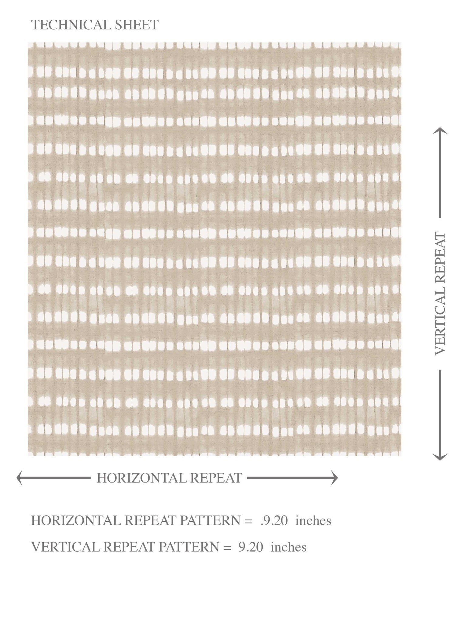 Textured Shibori Effect Striped Kids Room Wallpaper (Beige/ Greige/ White)