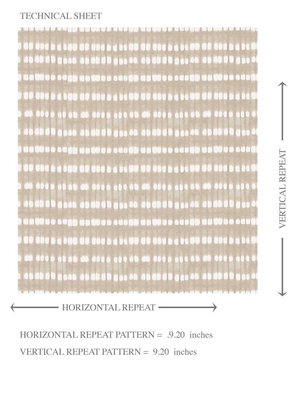 Textured Shibori Effect Striped Kids Room Wallpaper (Beige/ Greige/ White)