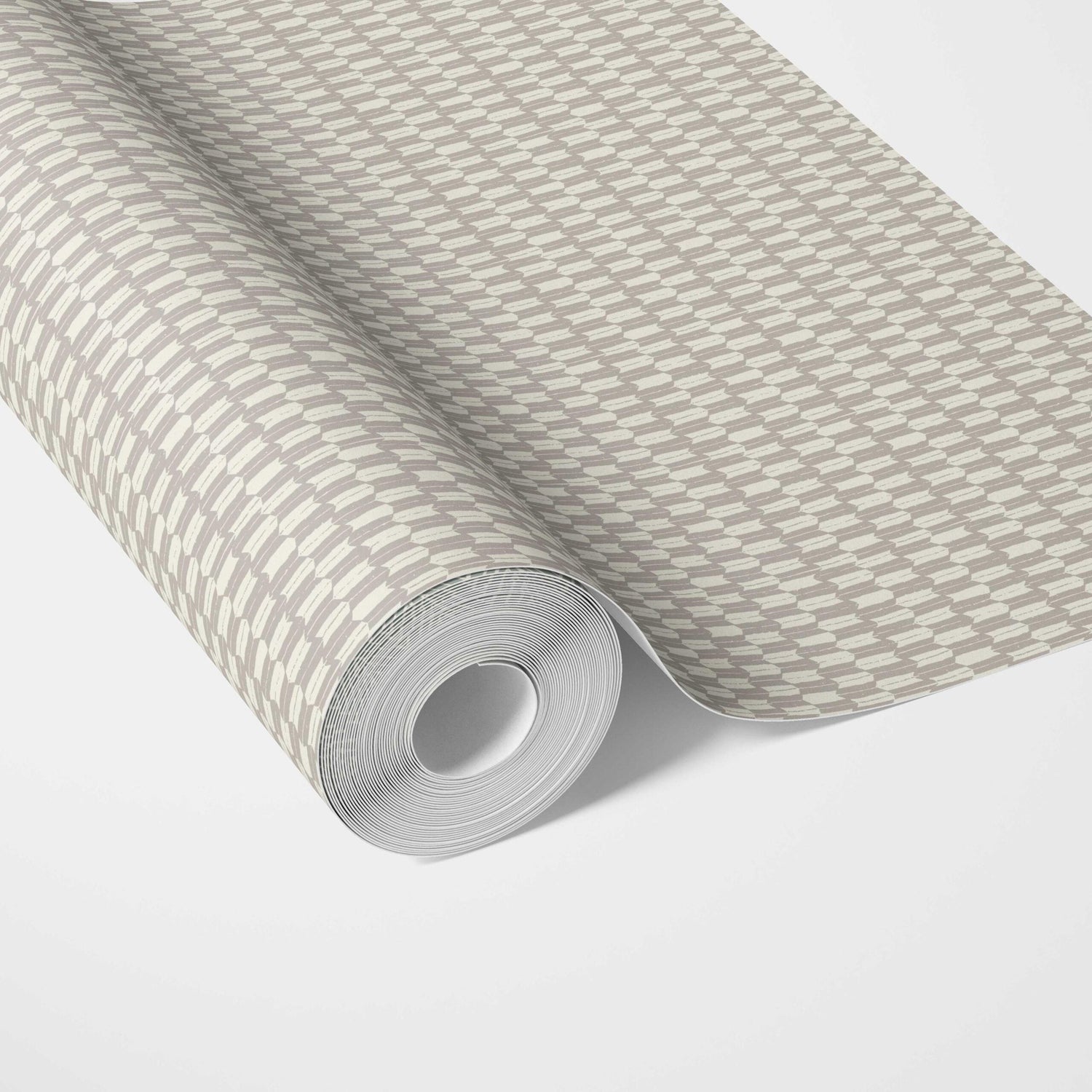 Modern Neutral-Toned/ Micro-Patterned Traditional Wallpaper (Gray/ Greige)