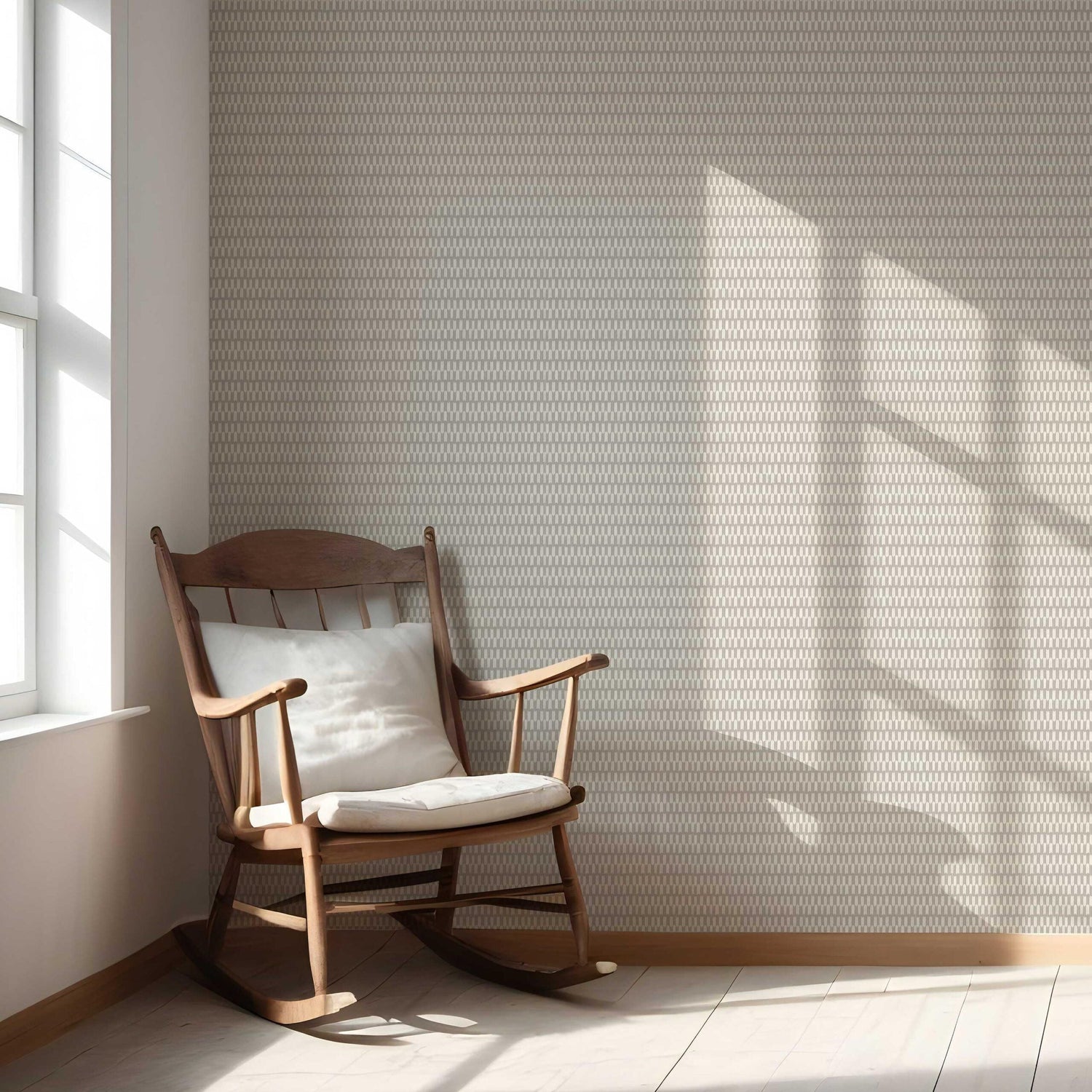Modern Neutral-Toned/ Micro-Patterned Nursery Wallpaper (Gray/ Greige)