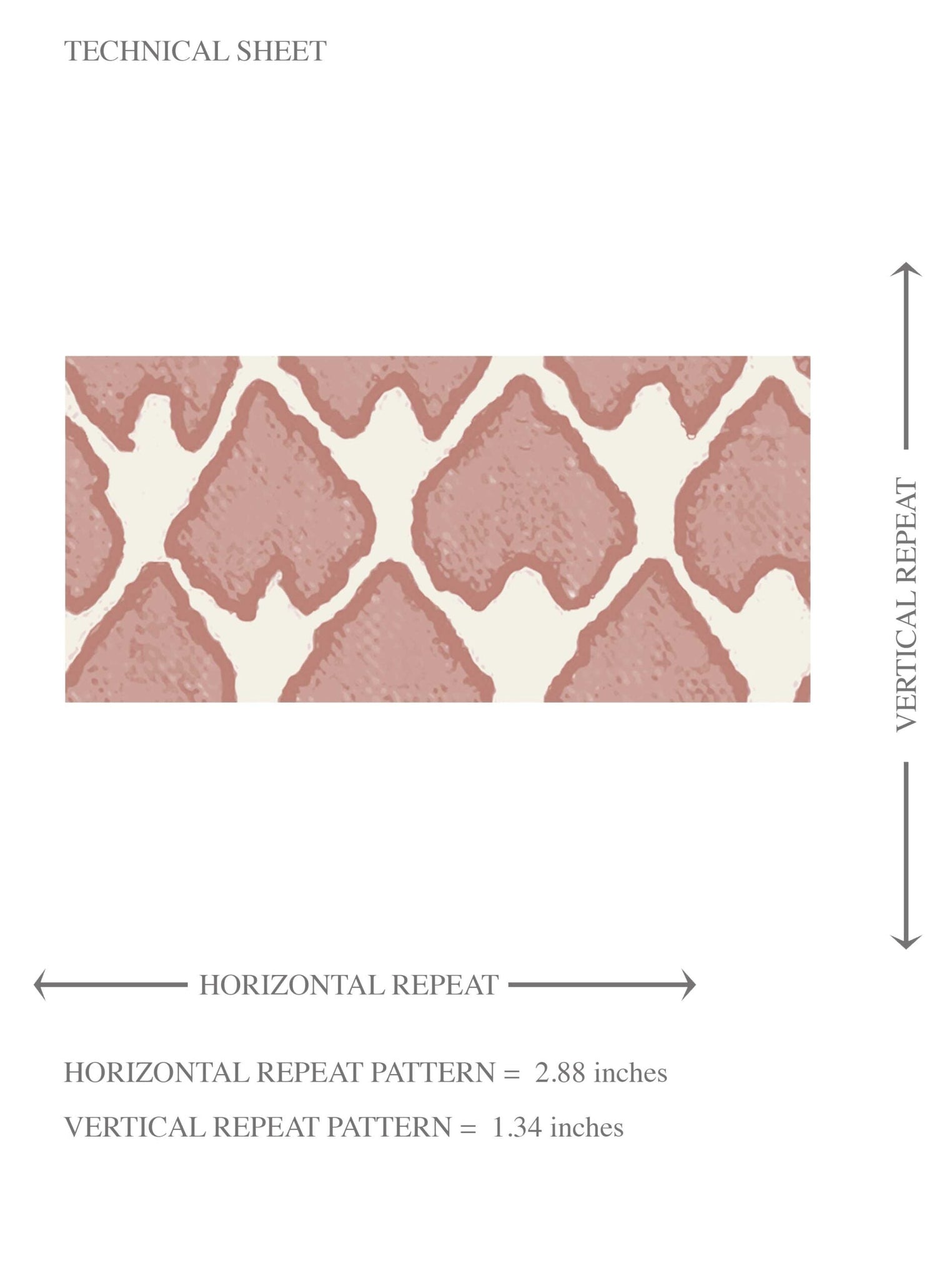 Small-Scale Geometric Print Kids Room Wallpaper (Blush Pink/ White)