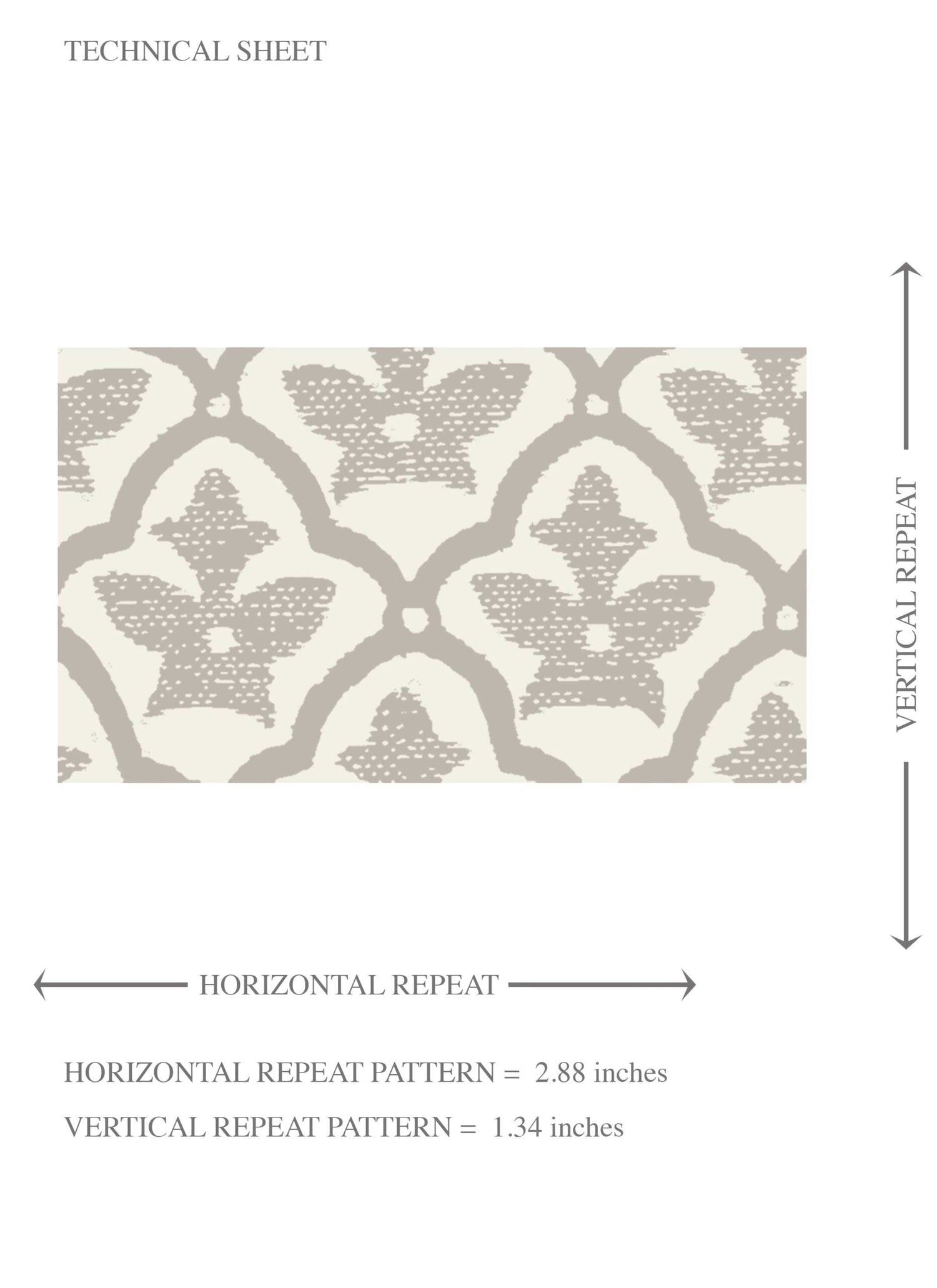Neutral-Toned Small Floral Lattice Kids Room Wallpaper (Warm Gray/ Greige)