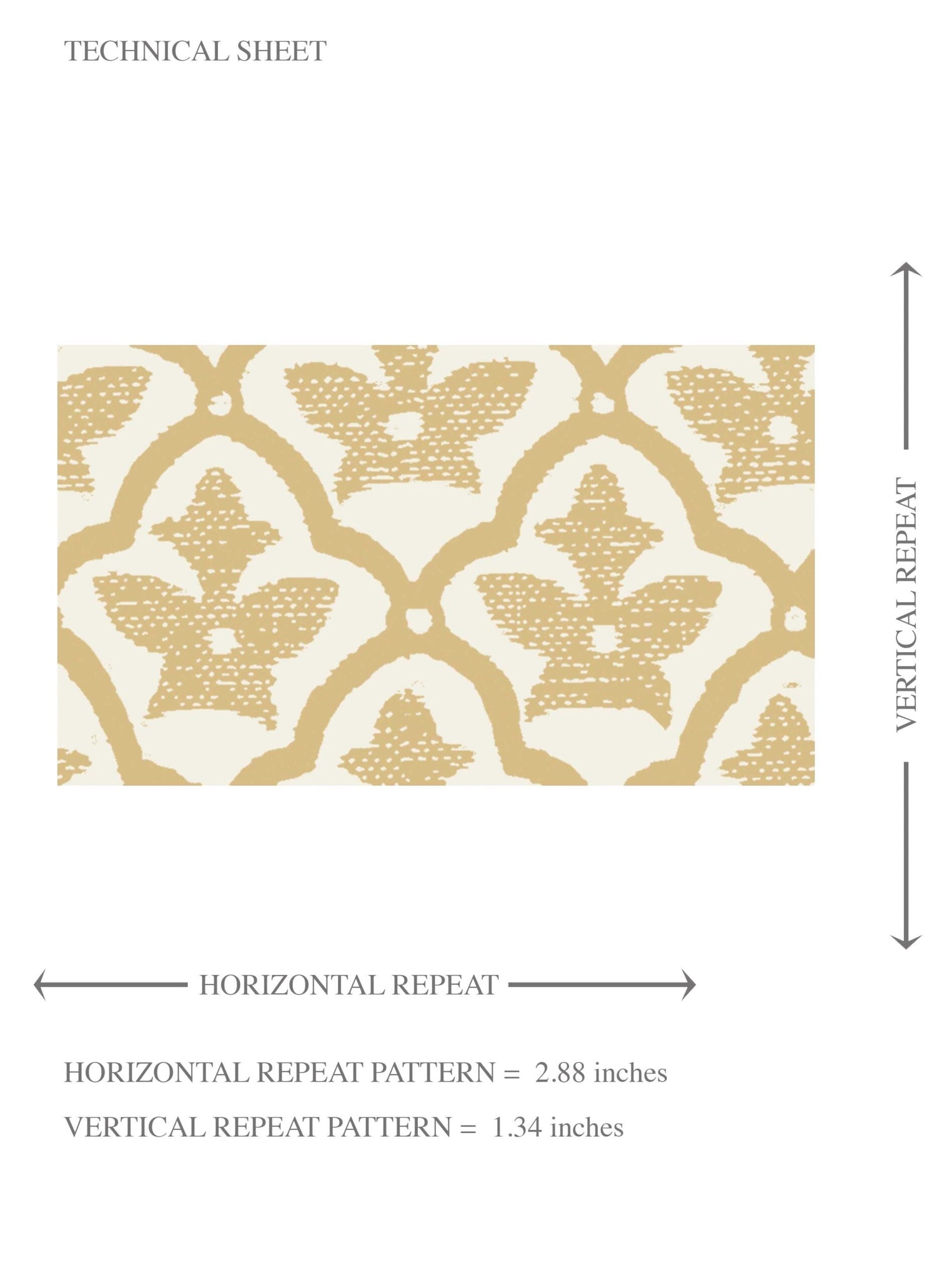 Small-Scale Floral Lattice Kids Room Wallpaper (Yellow/ White)