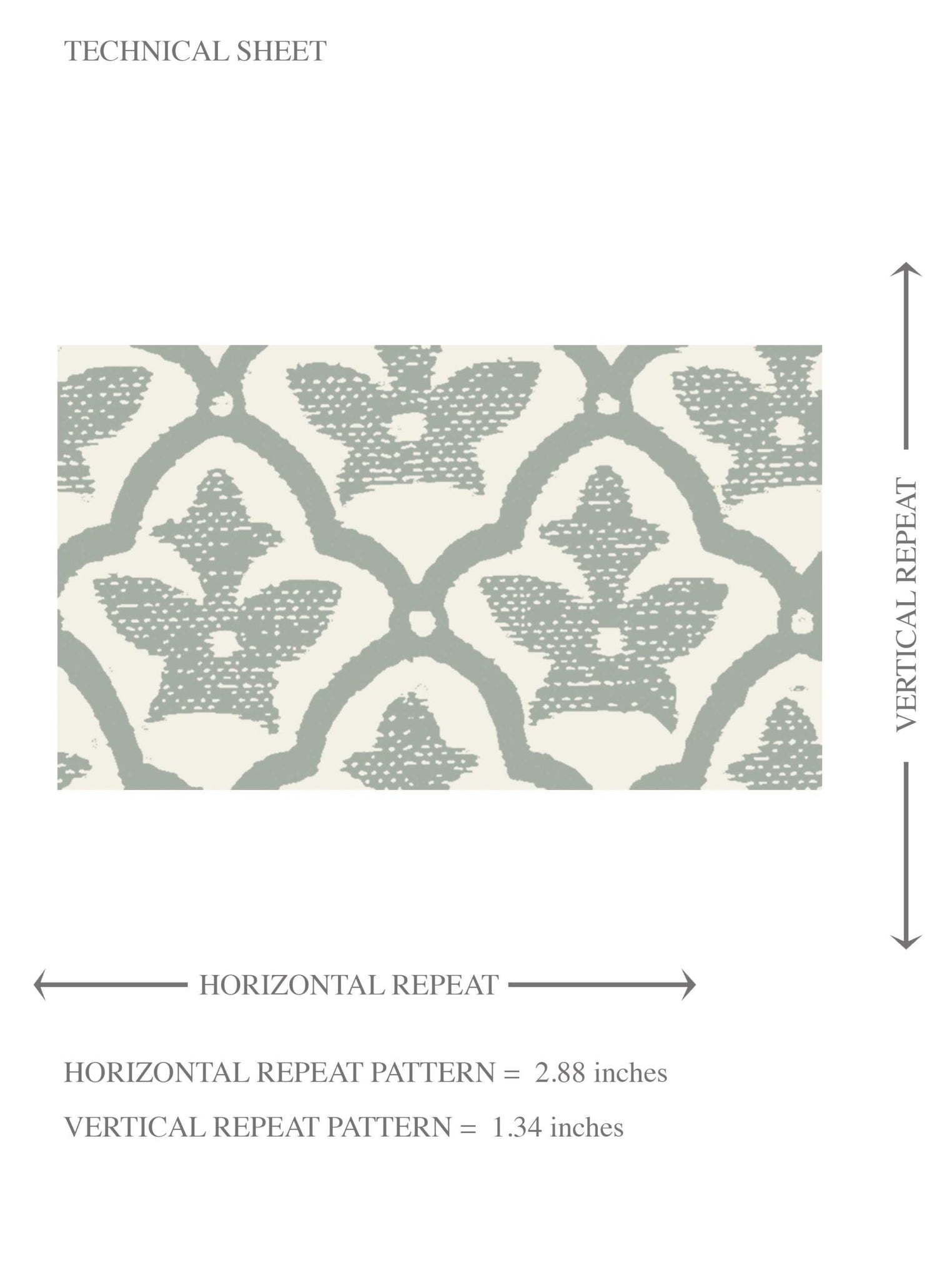 Neutral-Toned Small Floral Lattice Kids Room Wallpaper (Sage Gray/ White)
