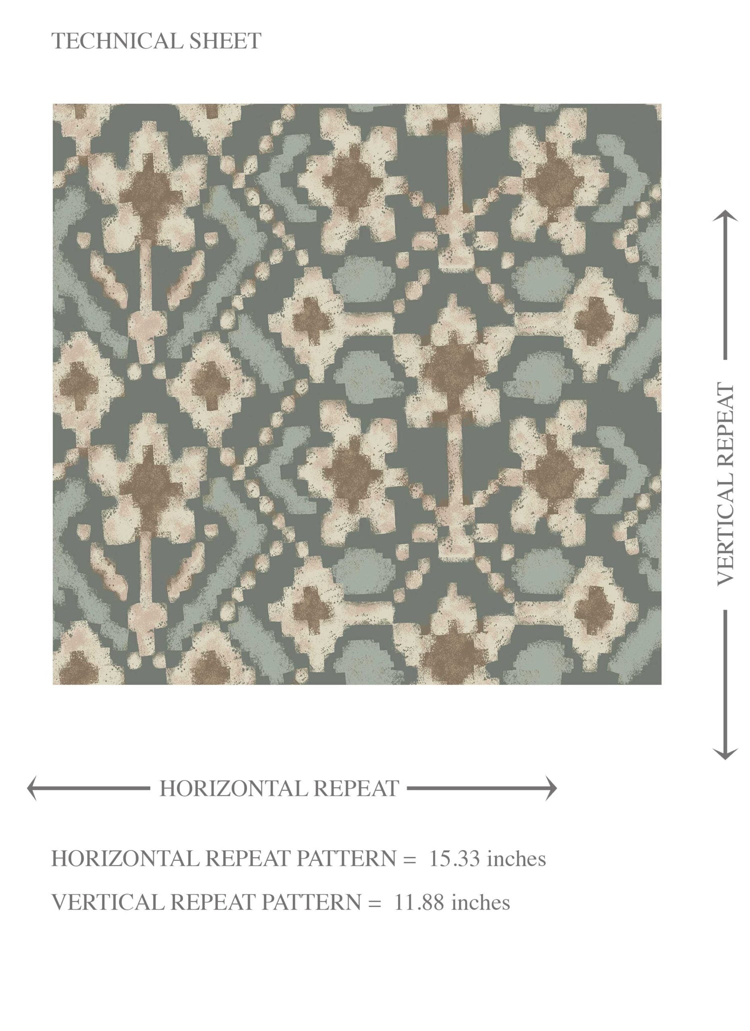 Modern Botanical Floral Kids Room Wallpaper (Forest Green / Beige)