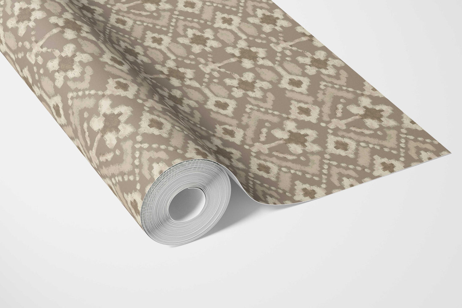 Modern Neutral-Toned Botanical Floral Bathroom Wallpaper (Brown/ Beige/ Cream/ Taupe )