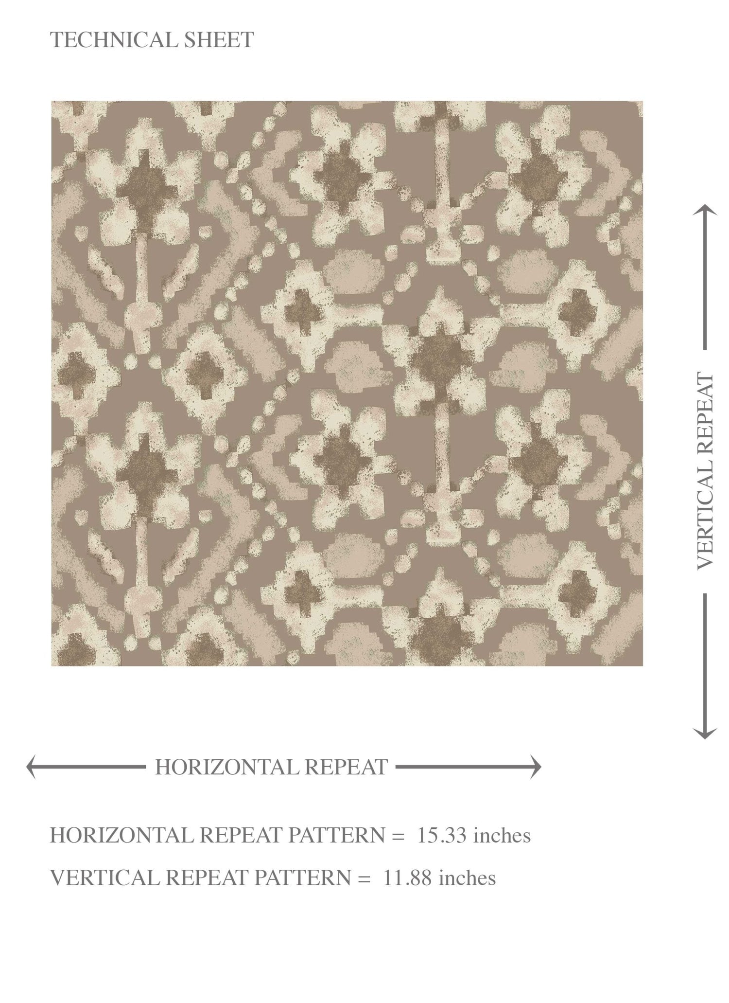 Modern Neutral-Toned Botanical Floral Kids Room Wallpaper (Brown/ Beige/ Cream/ Taupe )