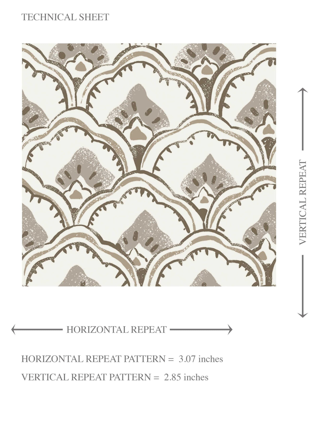 Small-Scale Floral Lattice Kids Room Wallpaper (Beige/ Gray/ White/ Taupe)