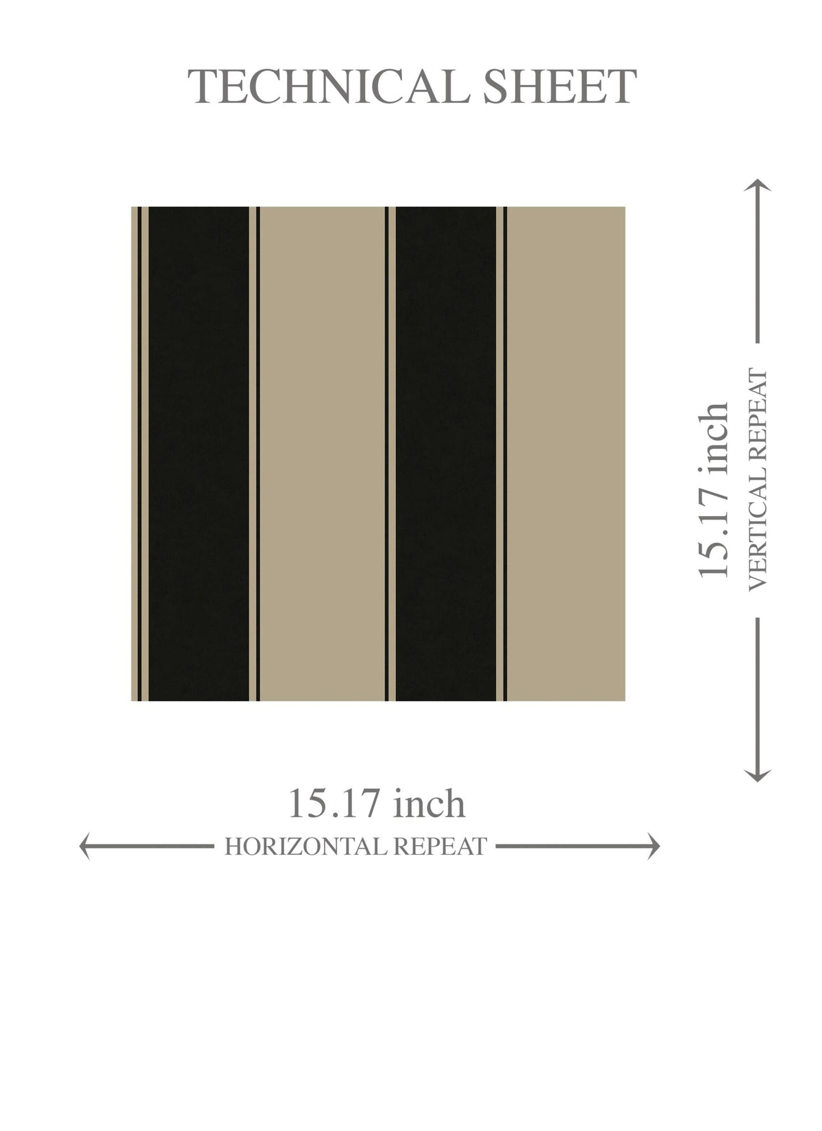 Neutral-Toned Scandi-Inspired Striped Kids Room Wallpaper (Black/ Brown/ Beige)