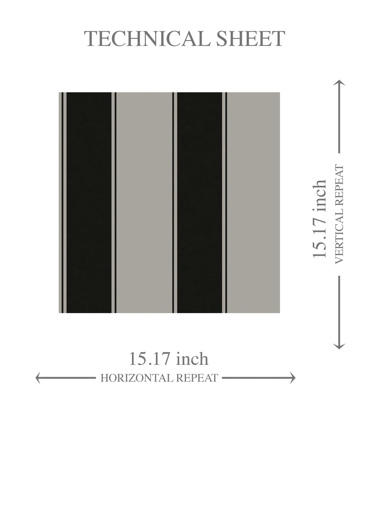 Neutral-Toned Scandi-Inspired Striped Kids Room Wallpaper (Gray/ Black)