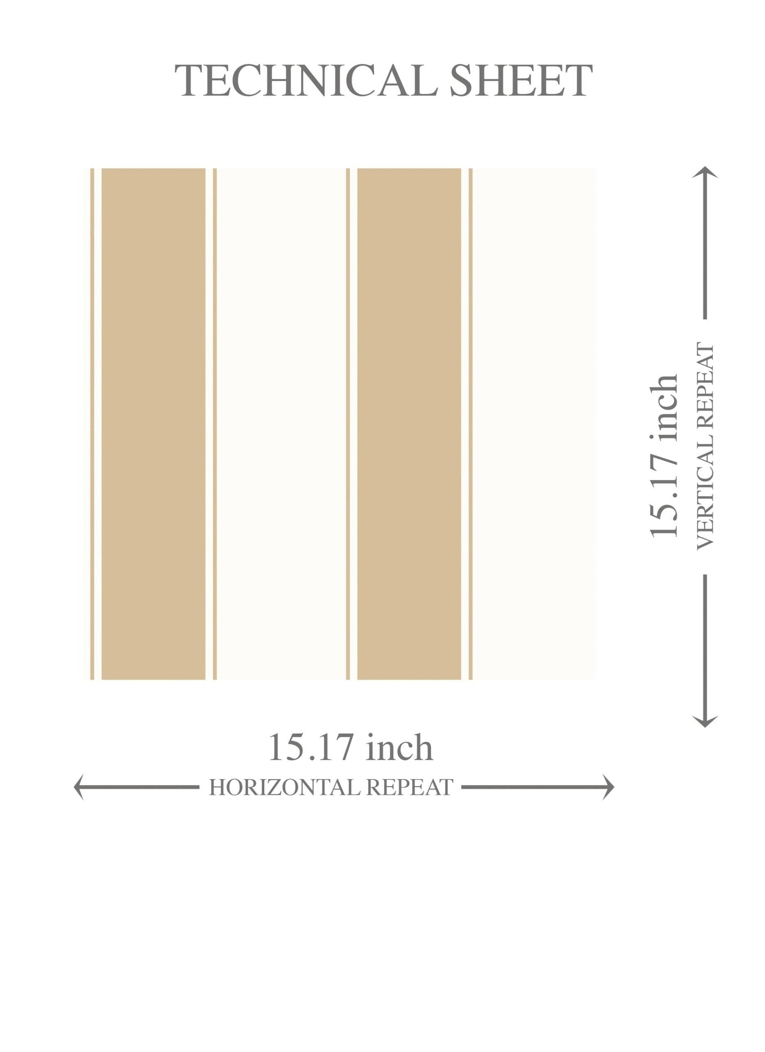 Geometric Striped Kids Room Wallpaper (Sand Beige/ Tan/ White)