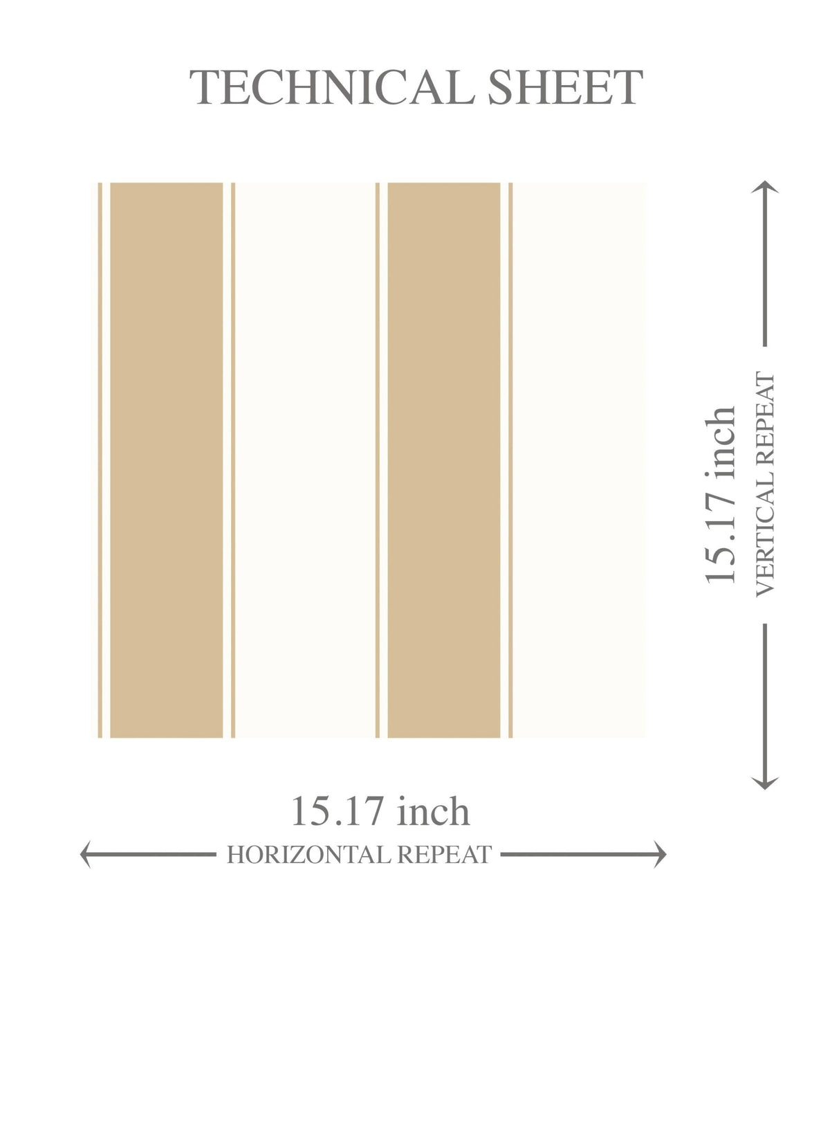 Geometric Striped Kids Room Wallpaper (Sand Beige/ Tan/ White)