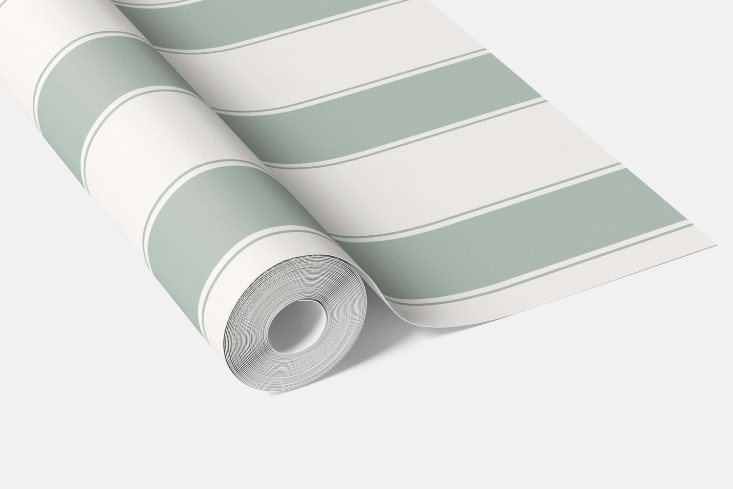 Geometric Striped Kitchen Wallpaper (Green-Blue)